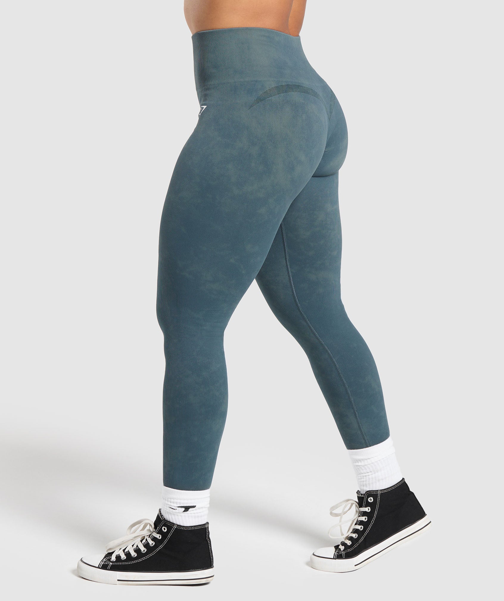 Gymshark Gains Seamless Leggings - Titanium Blue