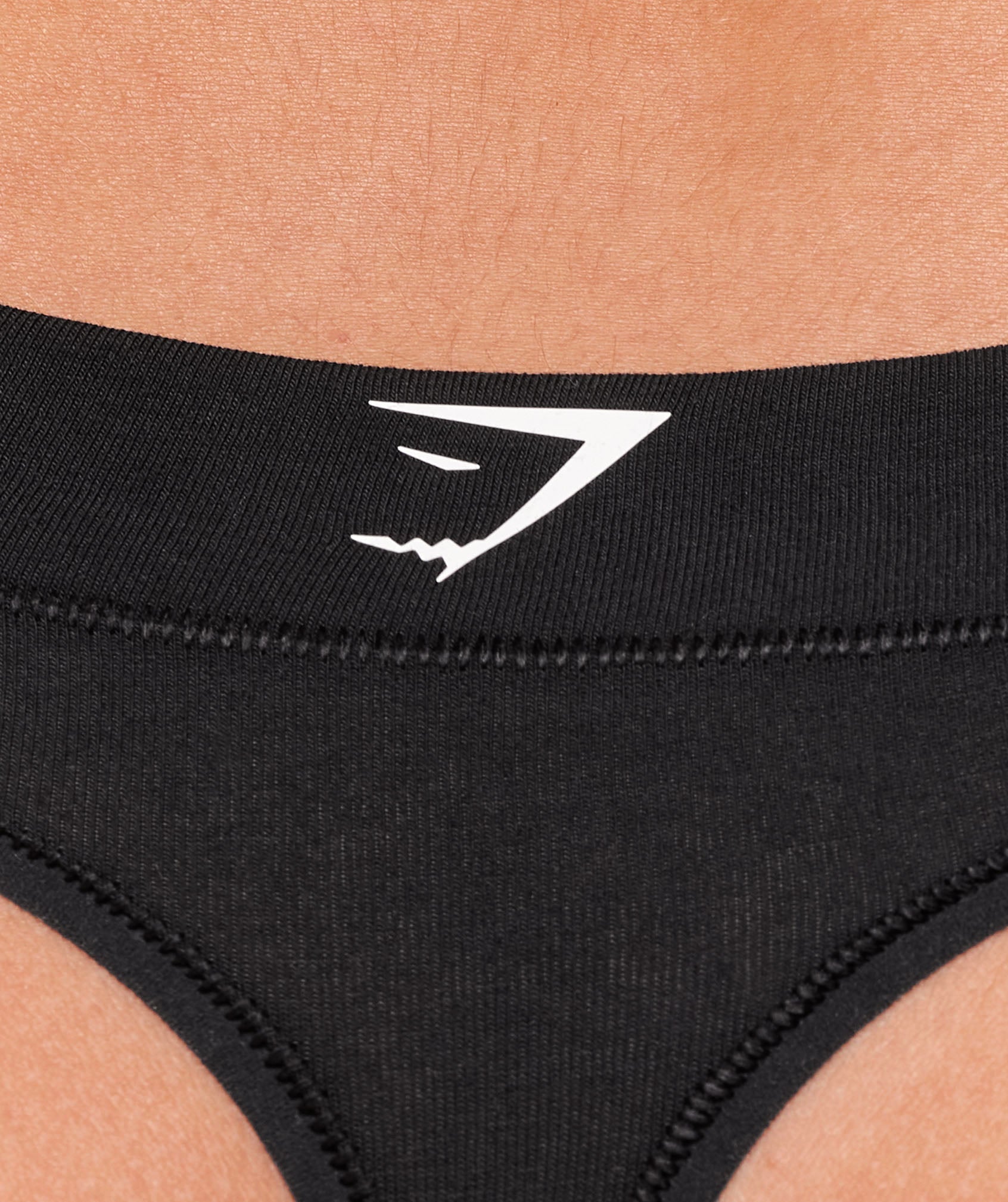 Gymshark Gymshark Lifestyle Club Cotton Thong - Black