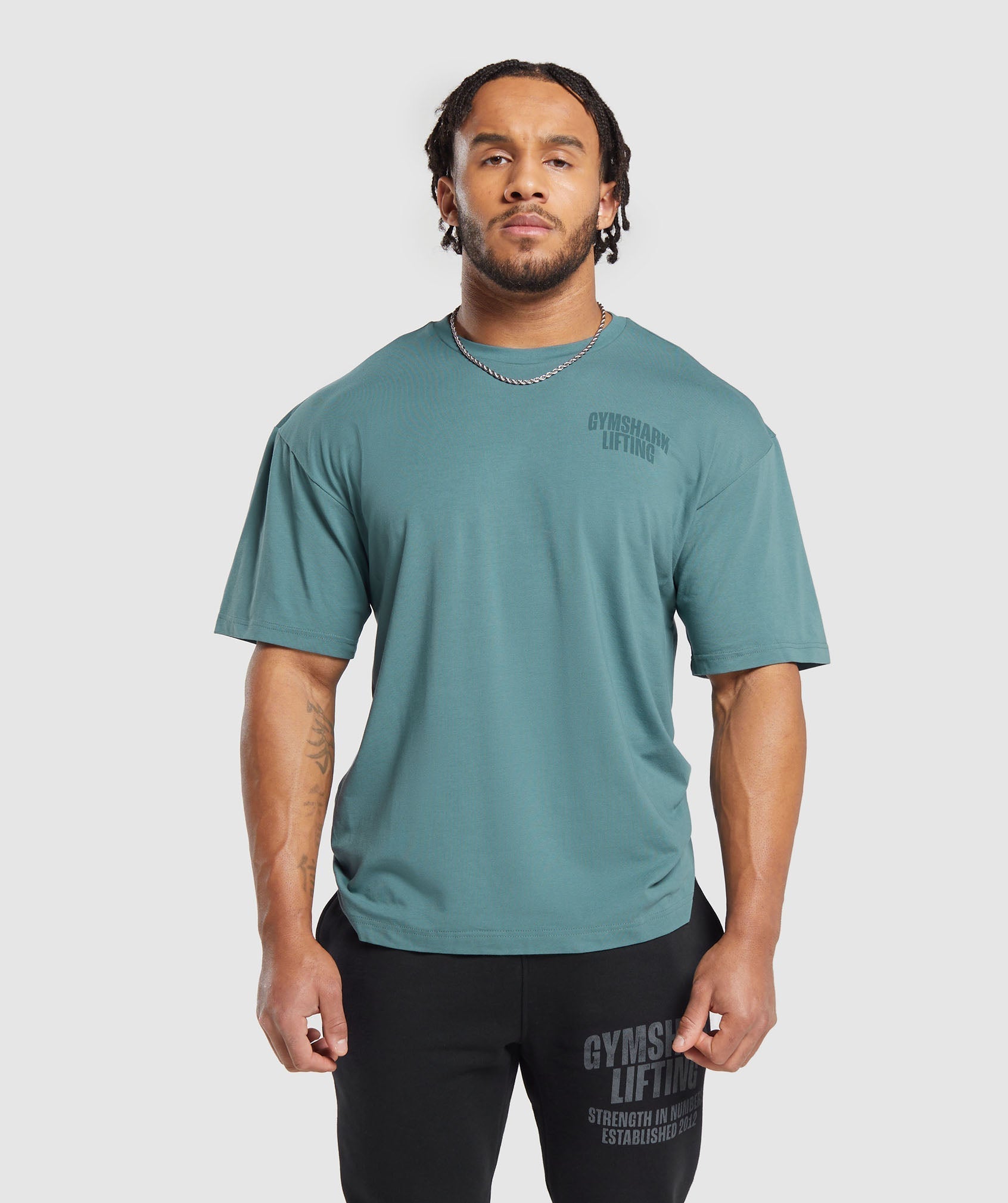 Gymshark Lifting T-Shirt - Denim Teal
