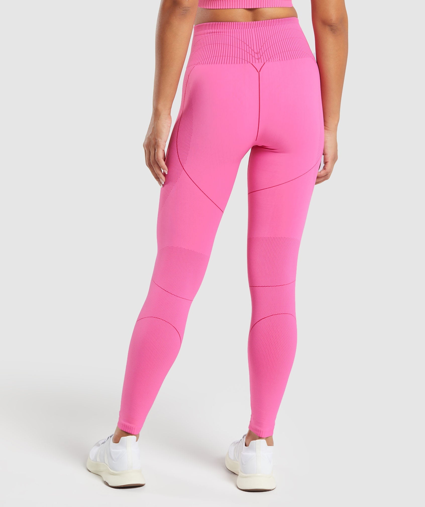 Gymshark Contour Heart Seamless Leggings - Fetch Pink/Punk Pink