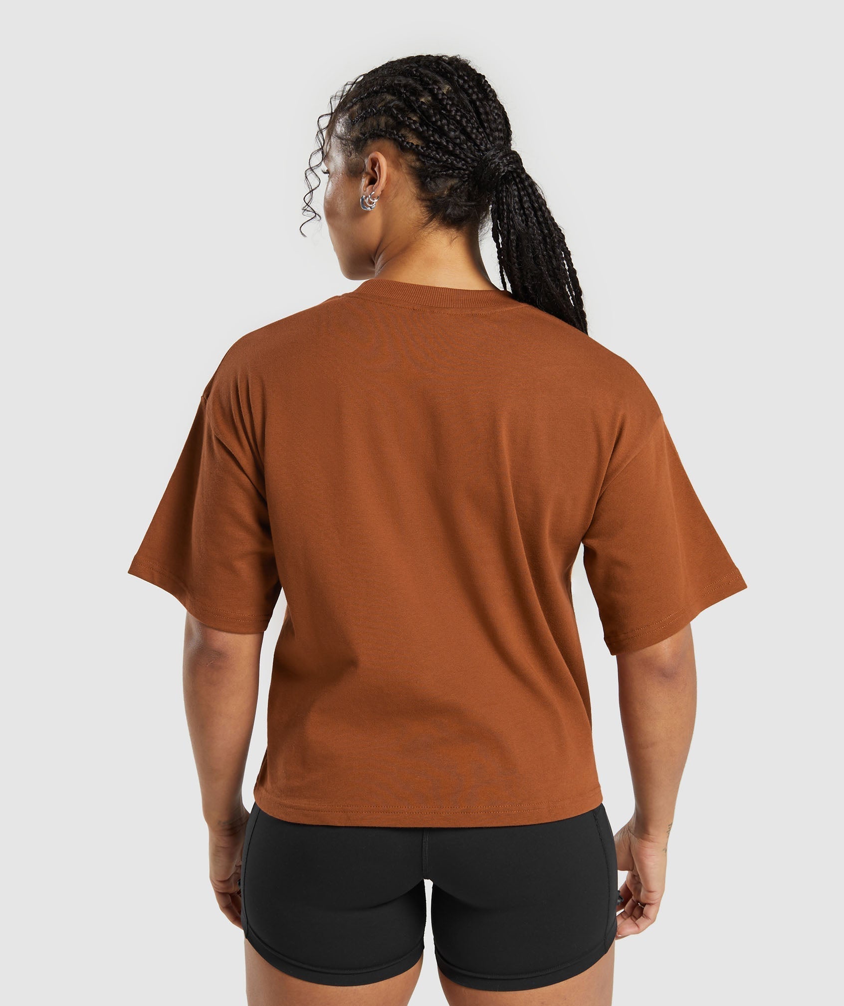 Gymshark Heavyweight Cotton T-Shirt - Copper Brown
