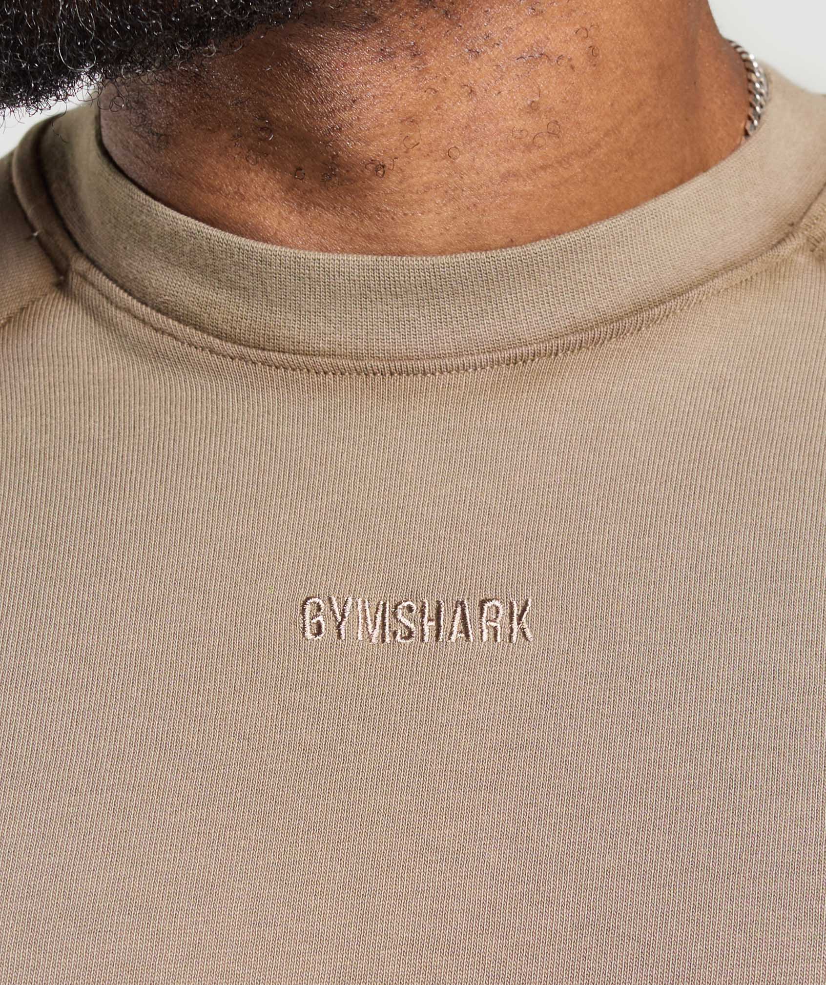 Gymshark Heavyweight Long Sleeve T-Shirt - Lifestyle Brown