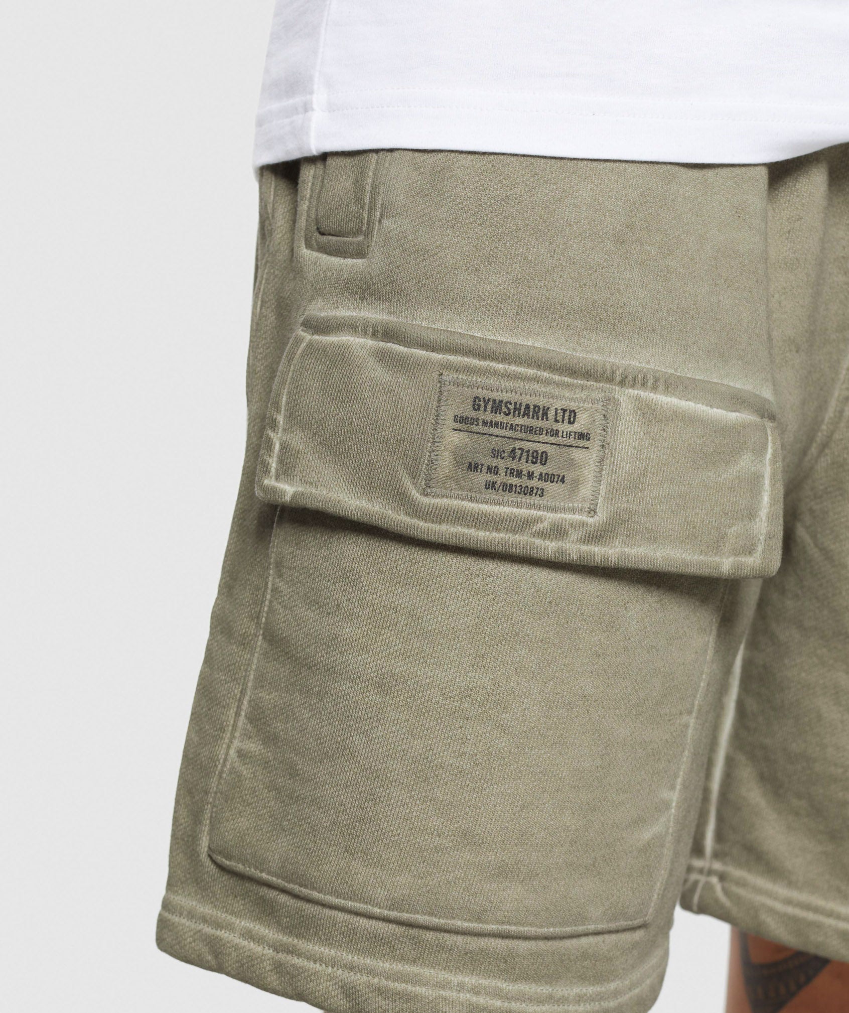 Heavyweight Washed Cargo Shorts - Utility Green