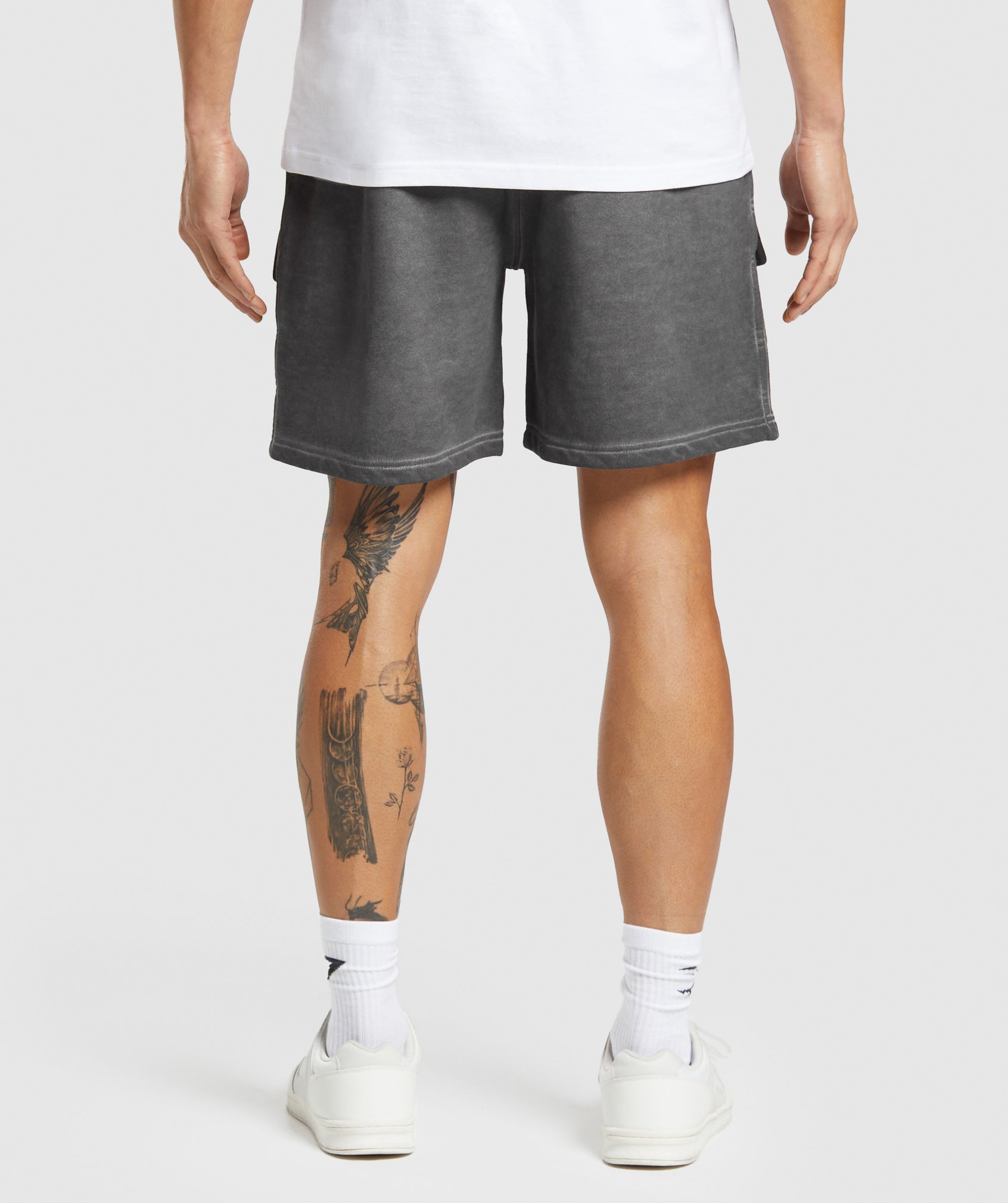 Heavyweight Washed Cargo Shorts - Black