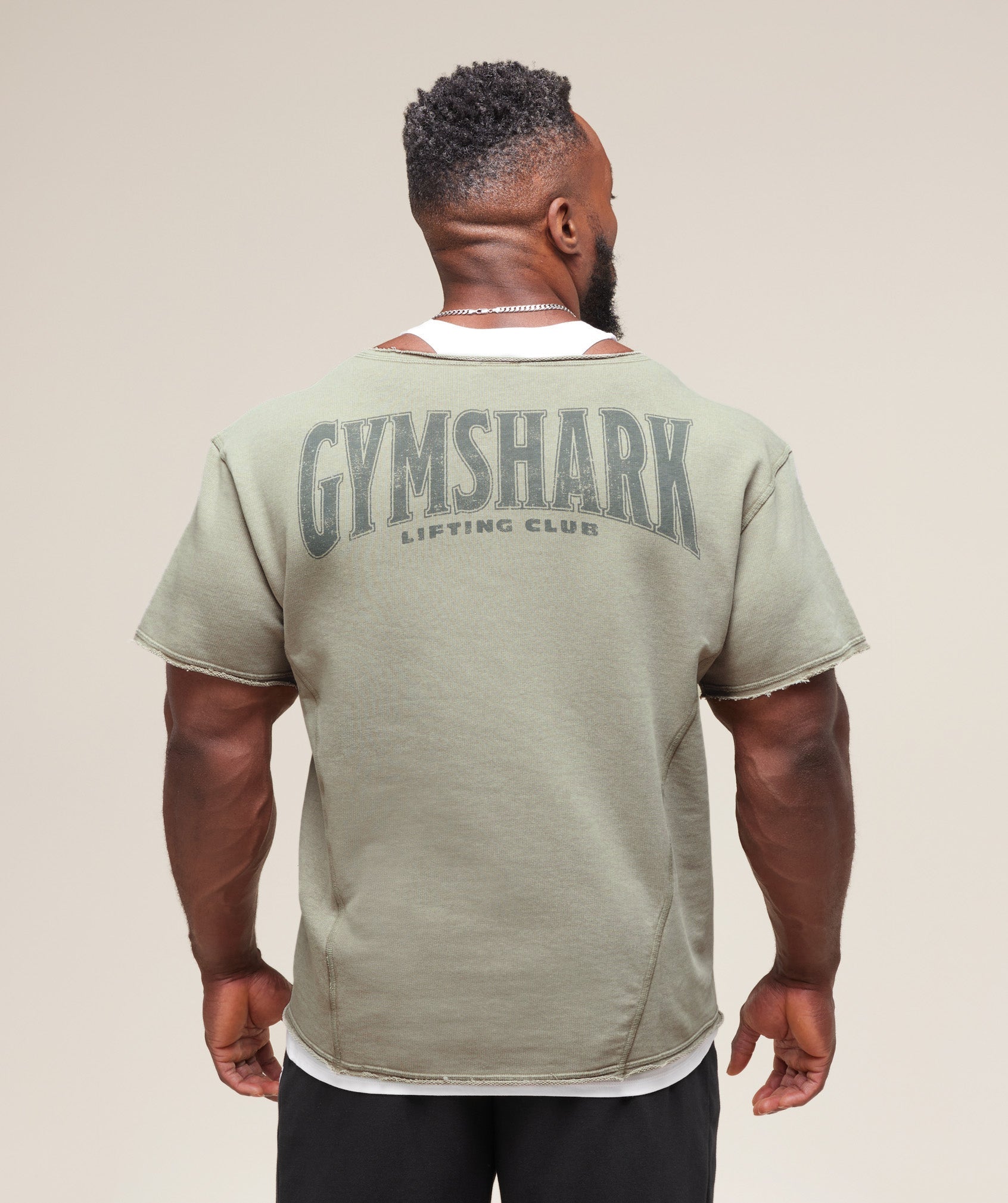 Gymshark Heritage Washed Rag Top - Stone Grey