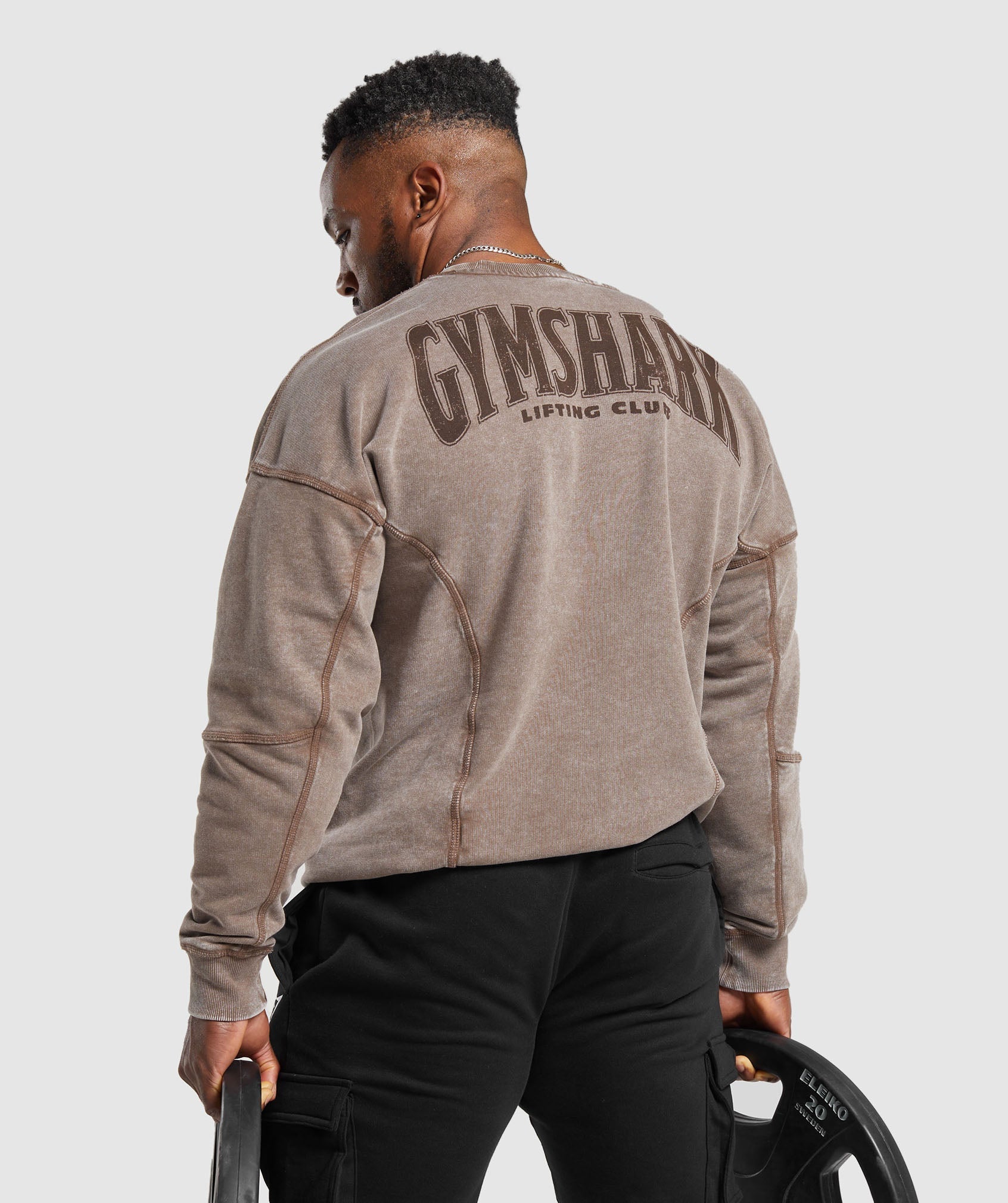 Gymshark Heritage Washed Crew - Penny Brown