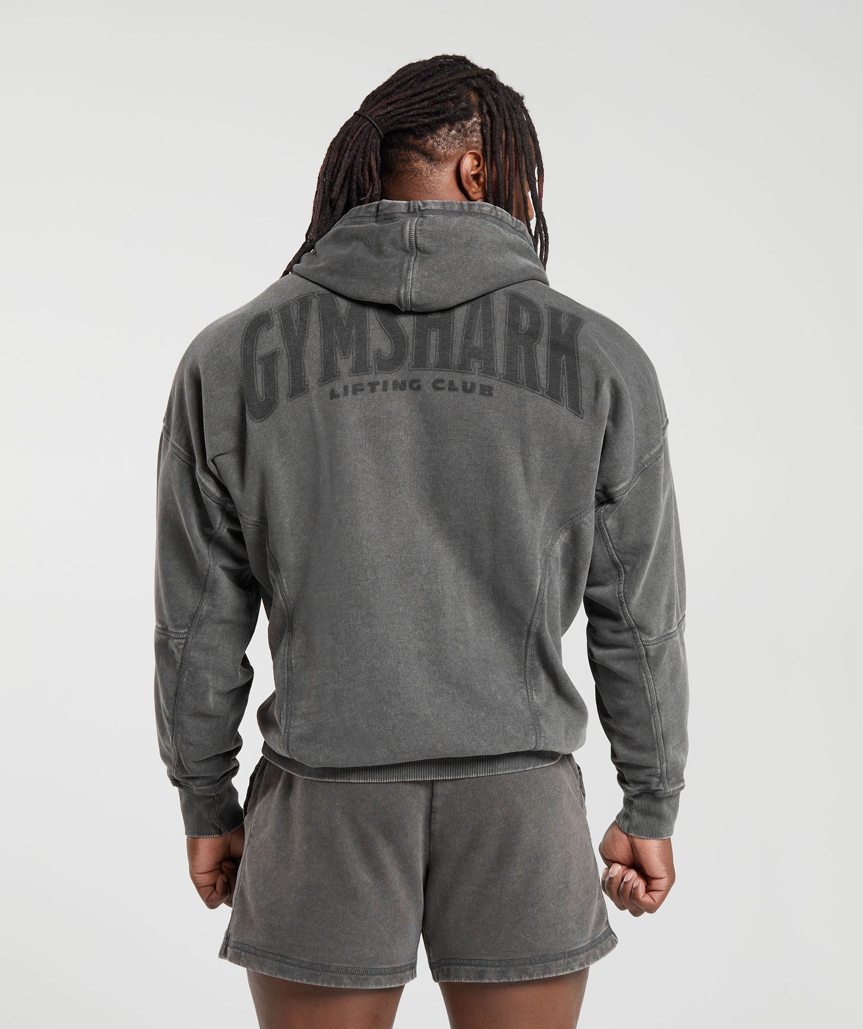 Heritage Washed Hoodie - Onyx Grey