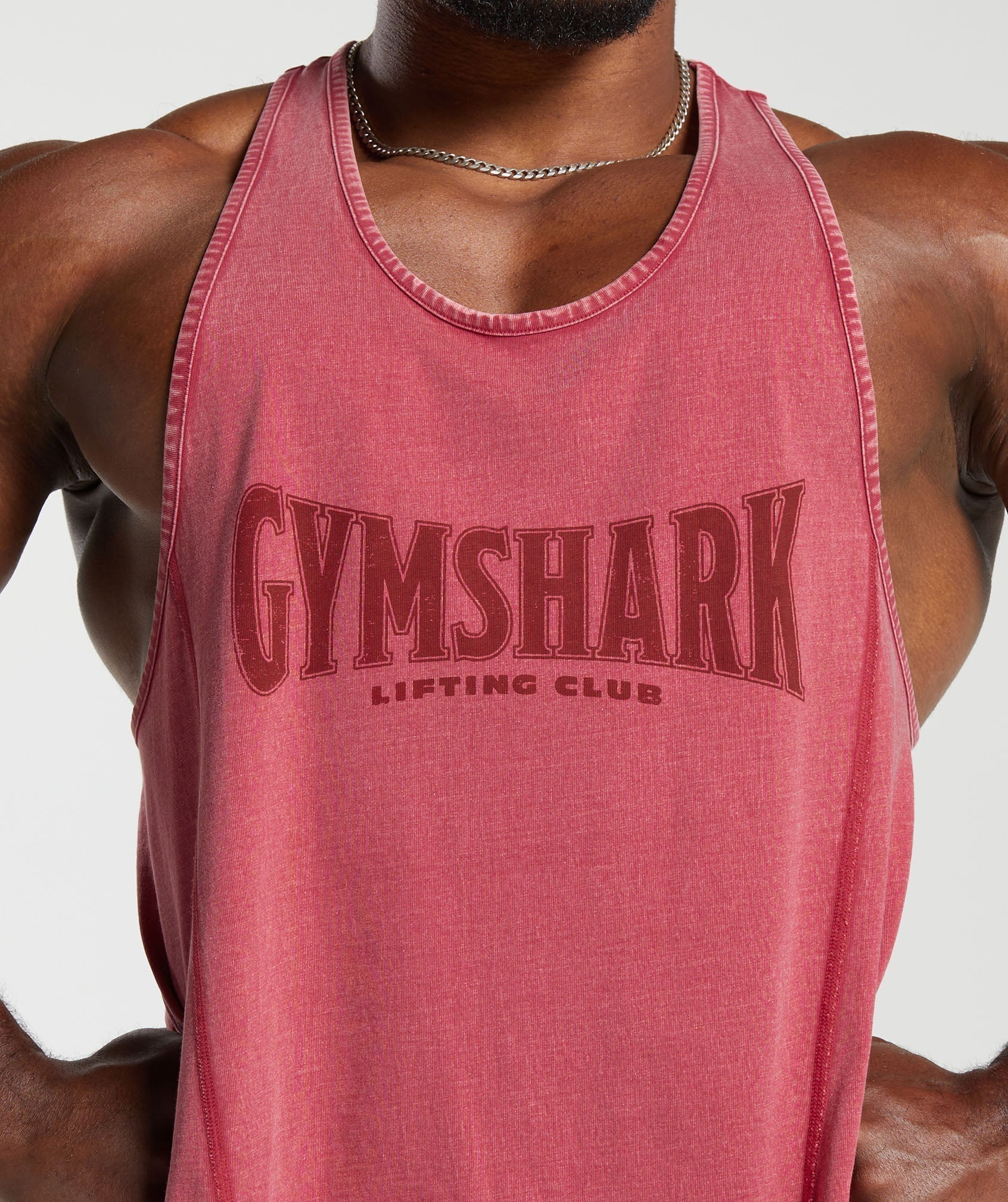 Gymshark Heritage Washed Stringer - Vintage Pink