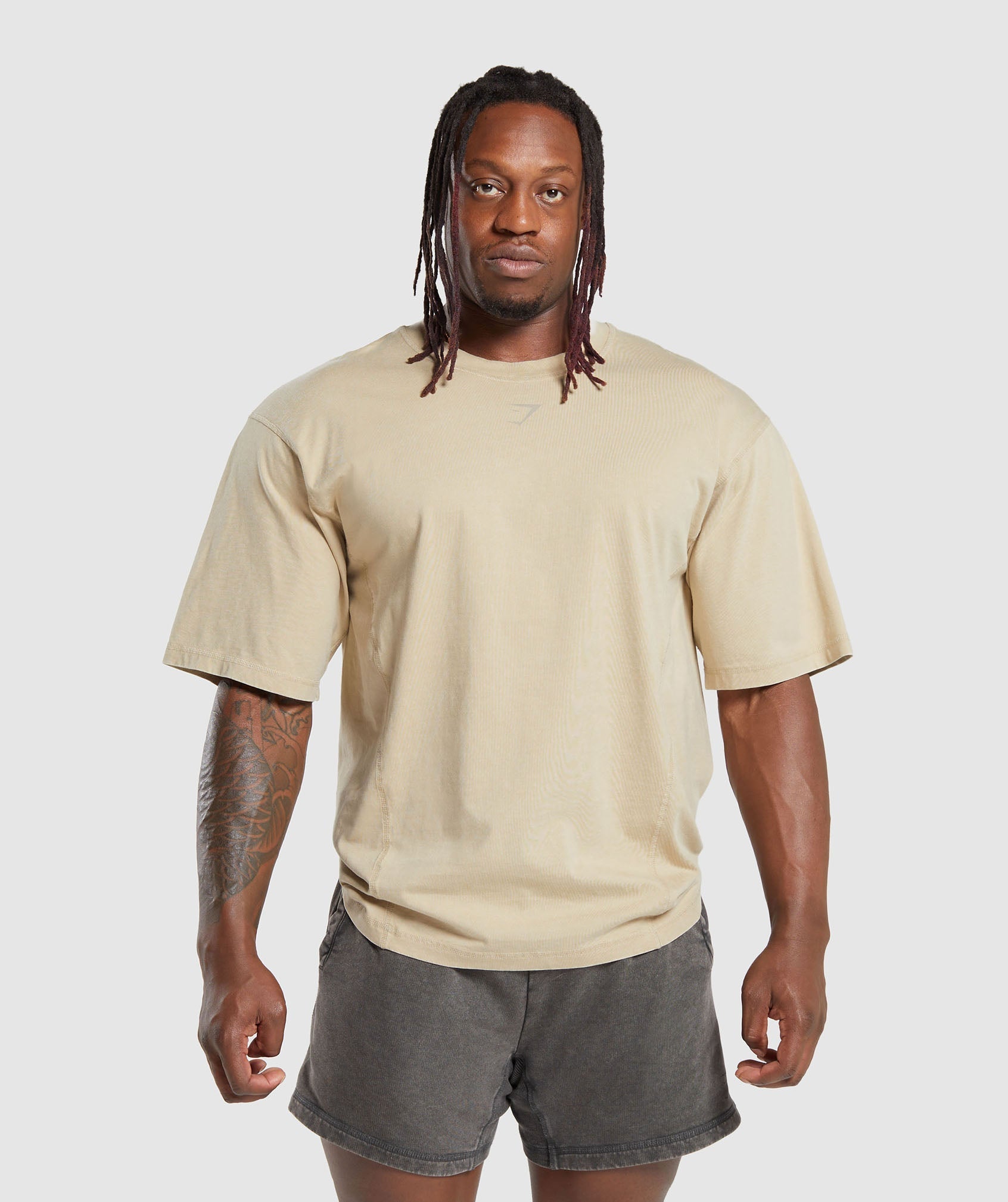 Gymshark Heritage Washed T-Shirt - Desert Beige