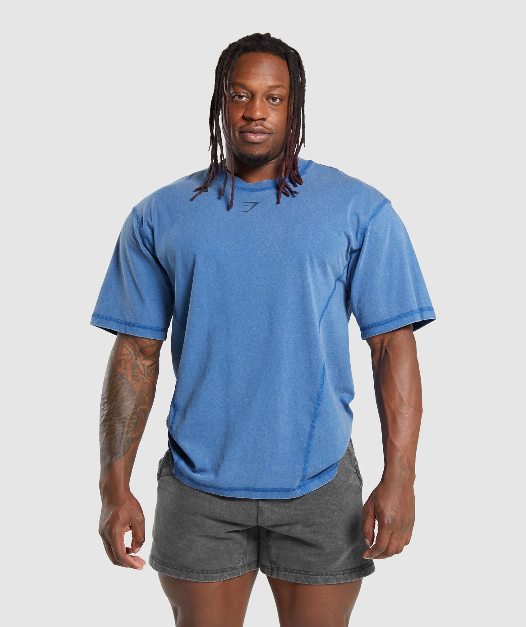 Gymshark Heritage Washed T-Shirt - Vintage Blue