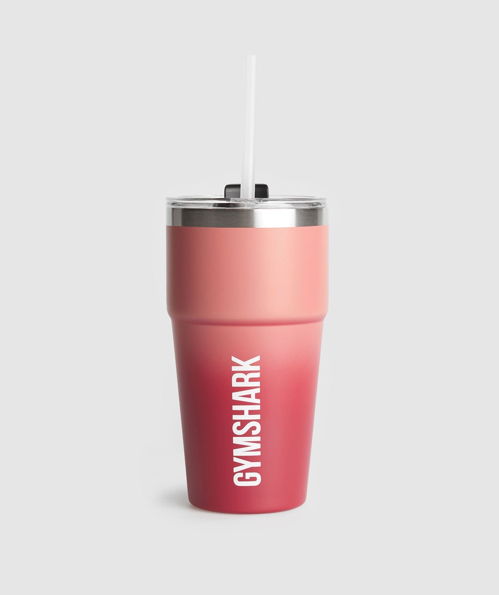 Gymshark Insulated Straw Cup - Classic Pink/Vintage Pink