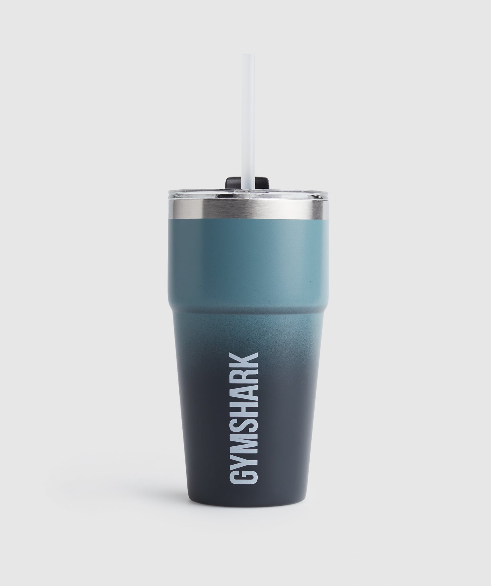 Gymshark Insulated Straw Cup - Duck Egg Blue/Darkest Teal