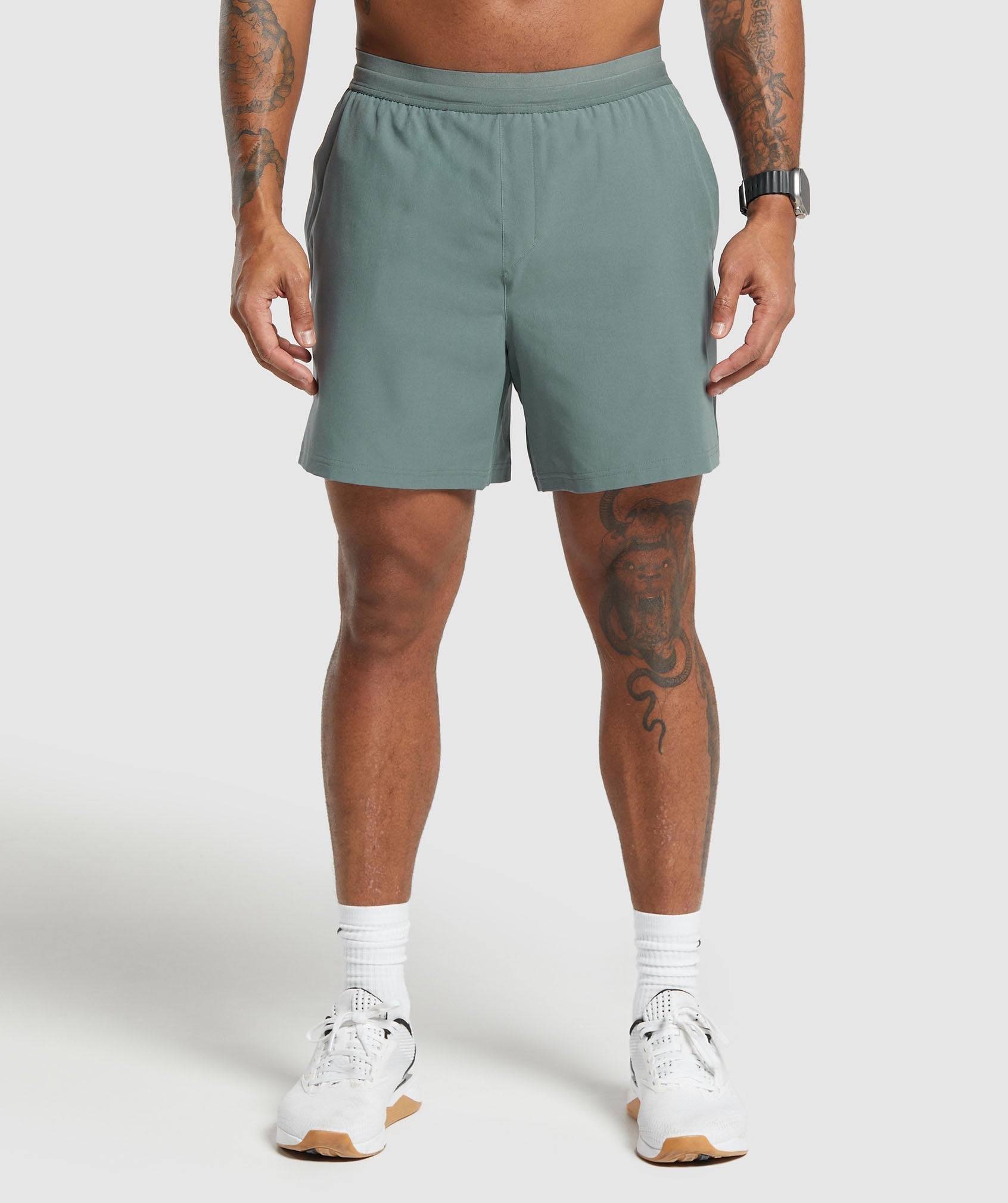 Gymshark Land to Water 6" Shorts - Cargo Teal