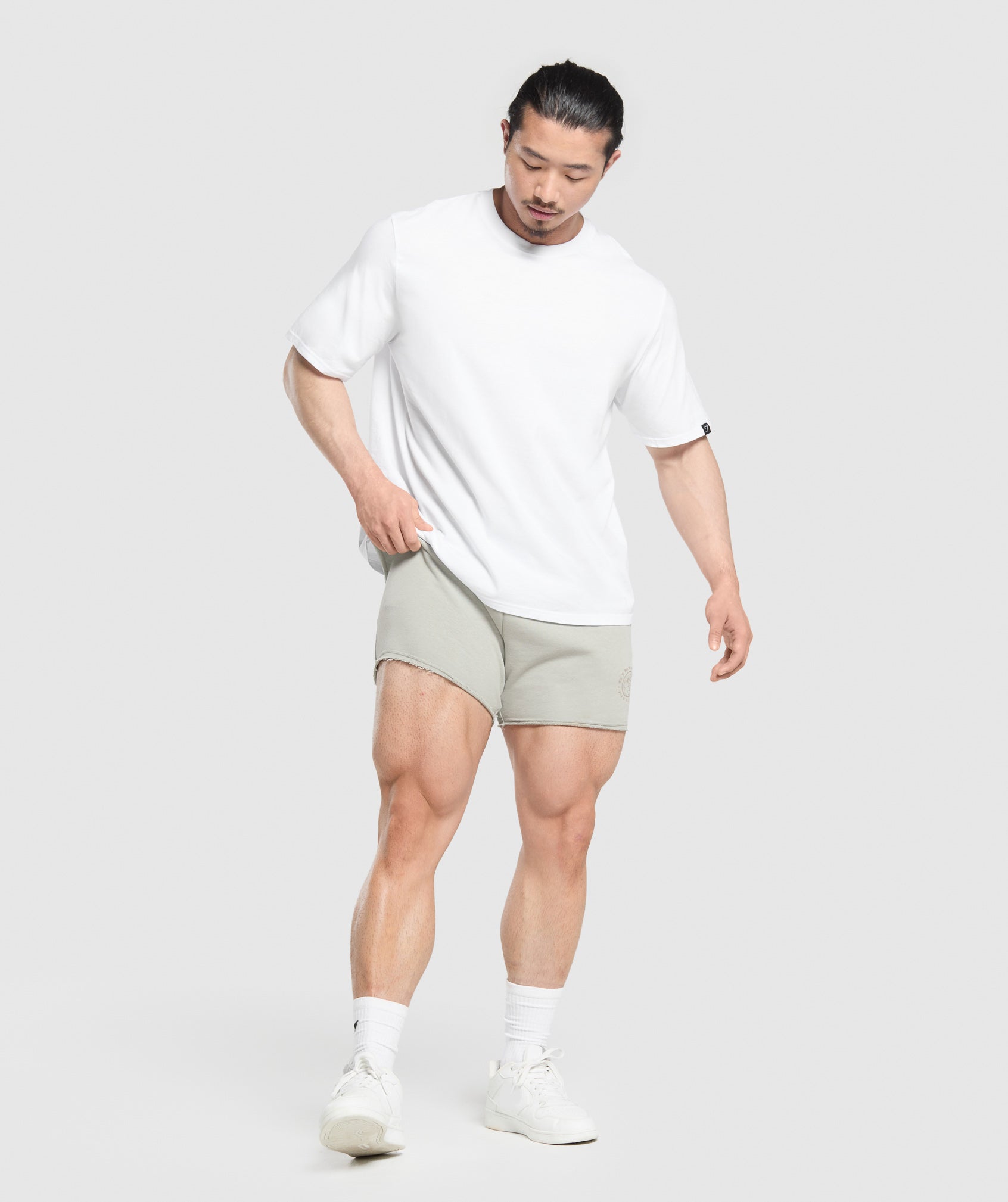 Gymshark Legacy Shorts - Stone Grey