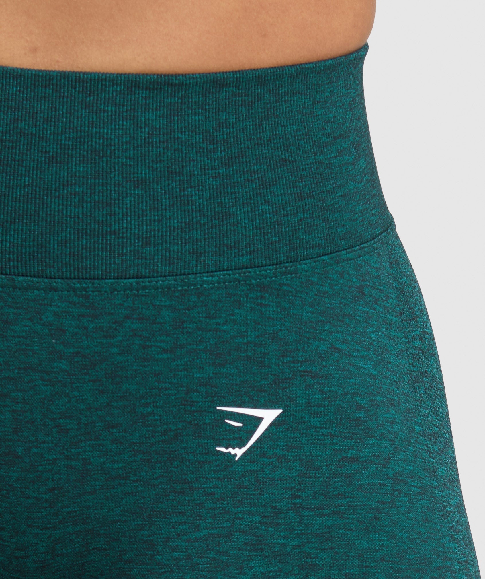 Gymshark Lift Seamless Shorts - Functional Teal/Black Marl