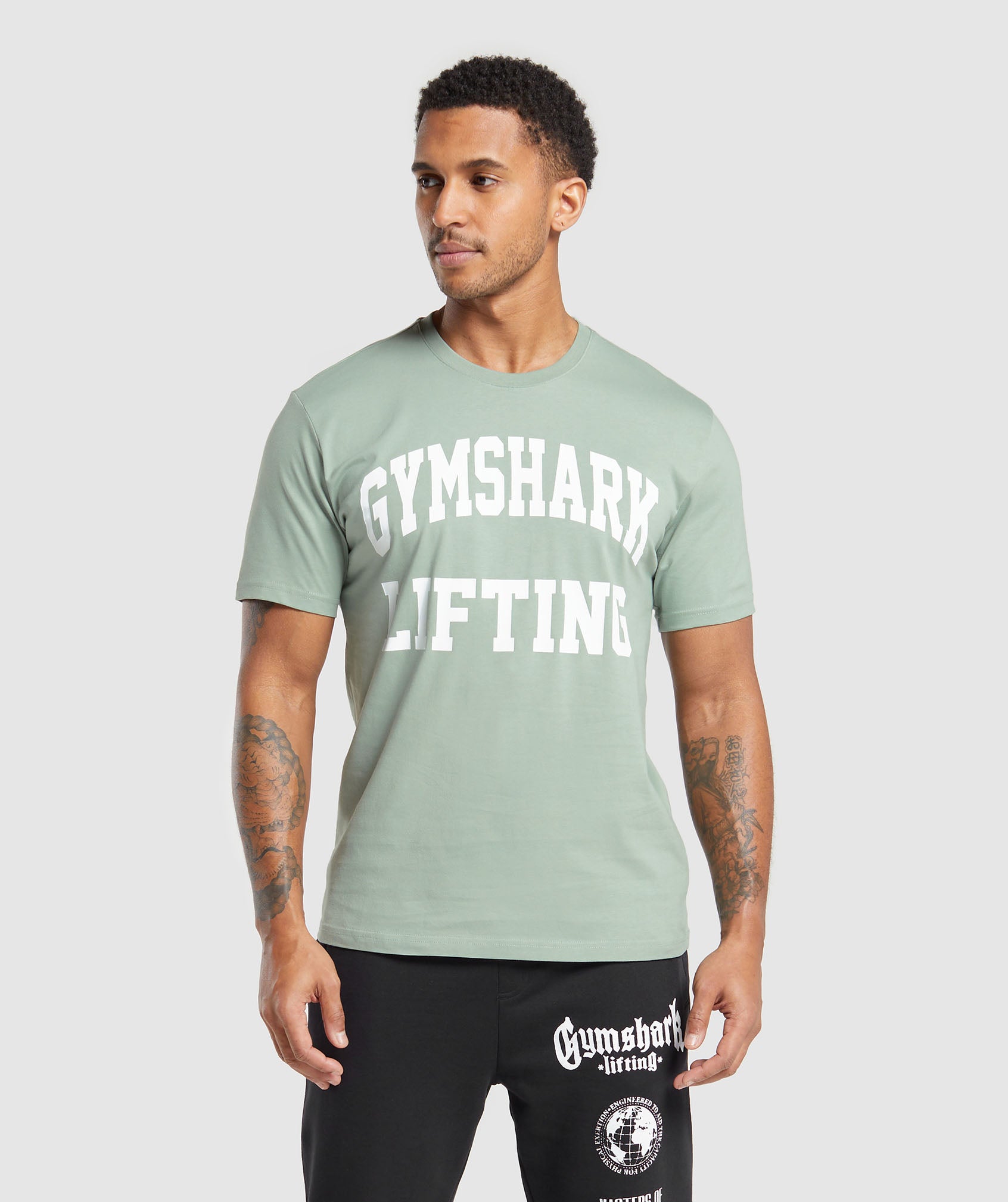 Gymshark Lifting Club T-Shirt - Dollar Green