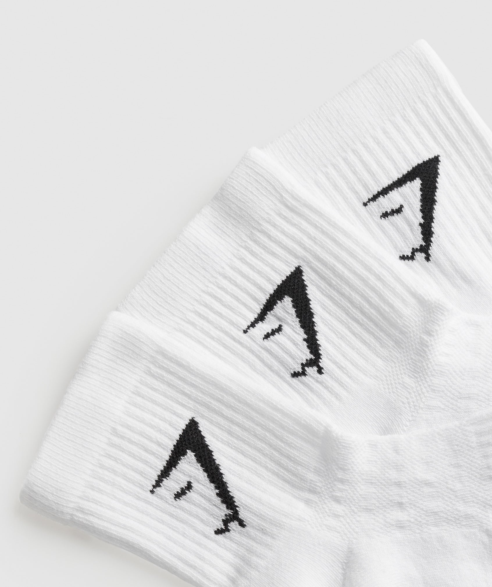 Gymshark Midi 3pk Socks - White