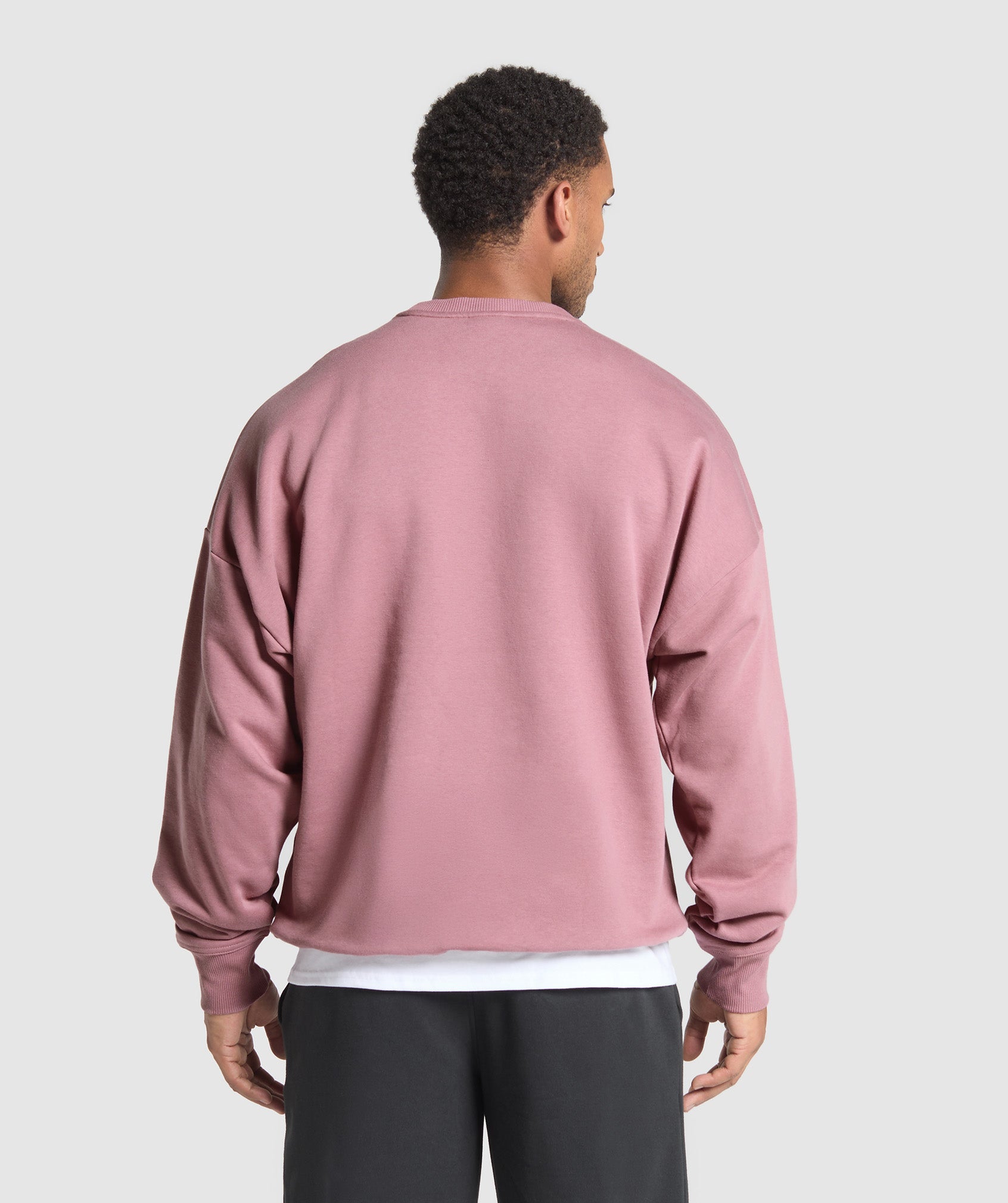 Gymshark Oversized Crest Crew - Calm Pink