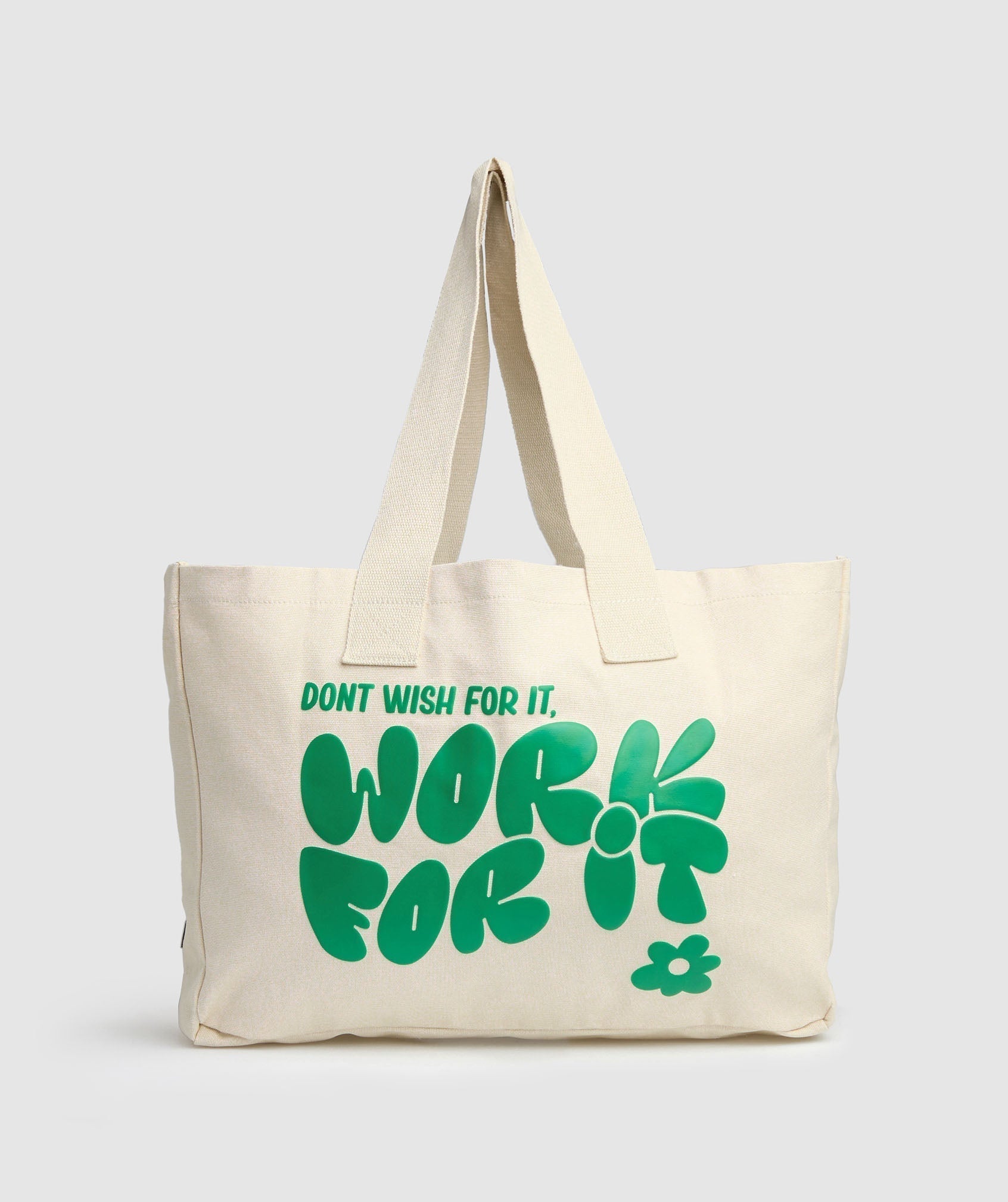 Gymshark Work For it Oversized Tote - Ecru White