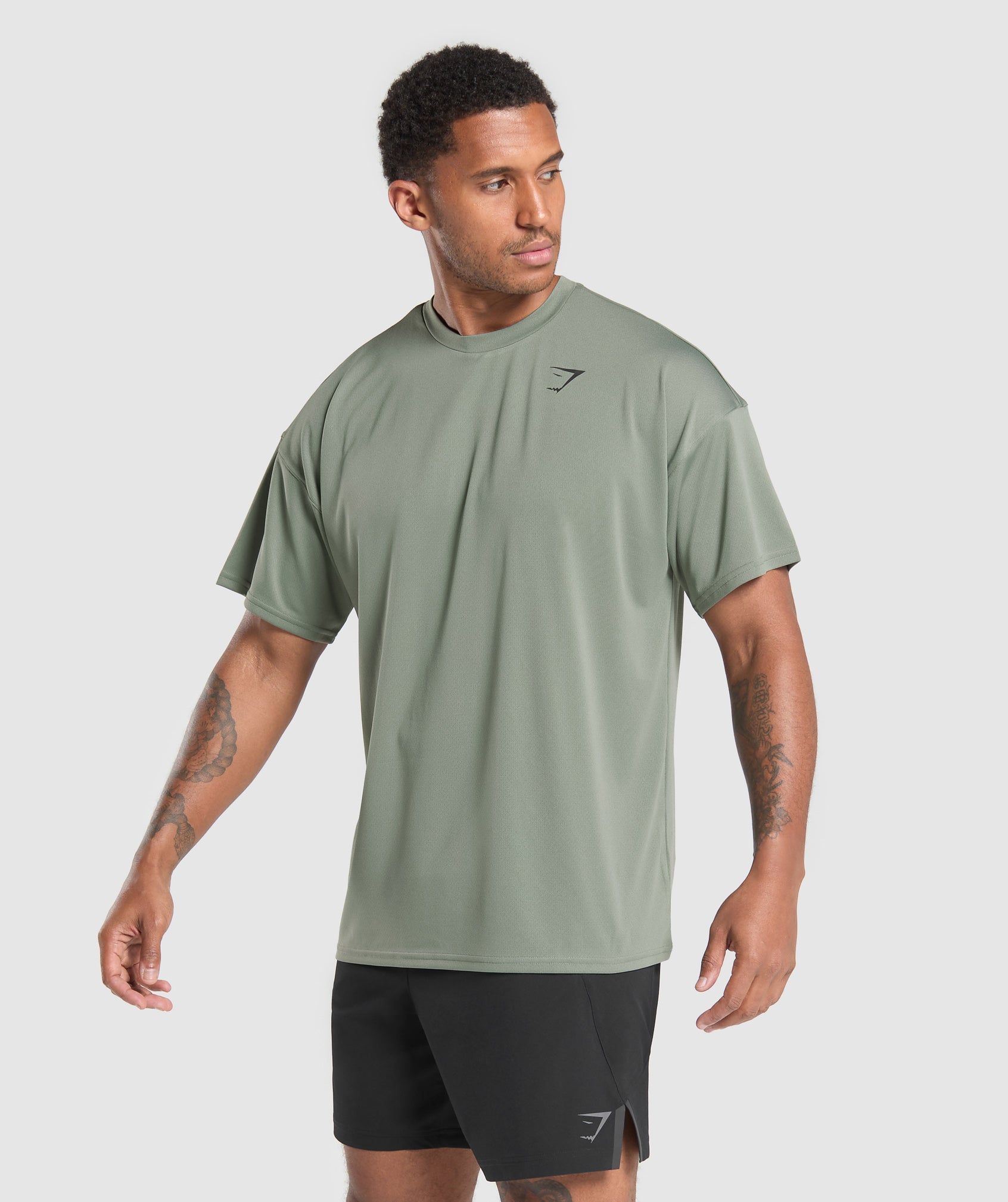 Gymshark Oversized Performance T-Shirt - Unit Green