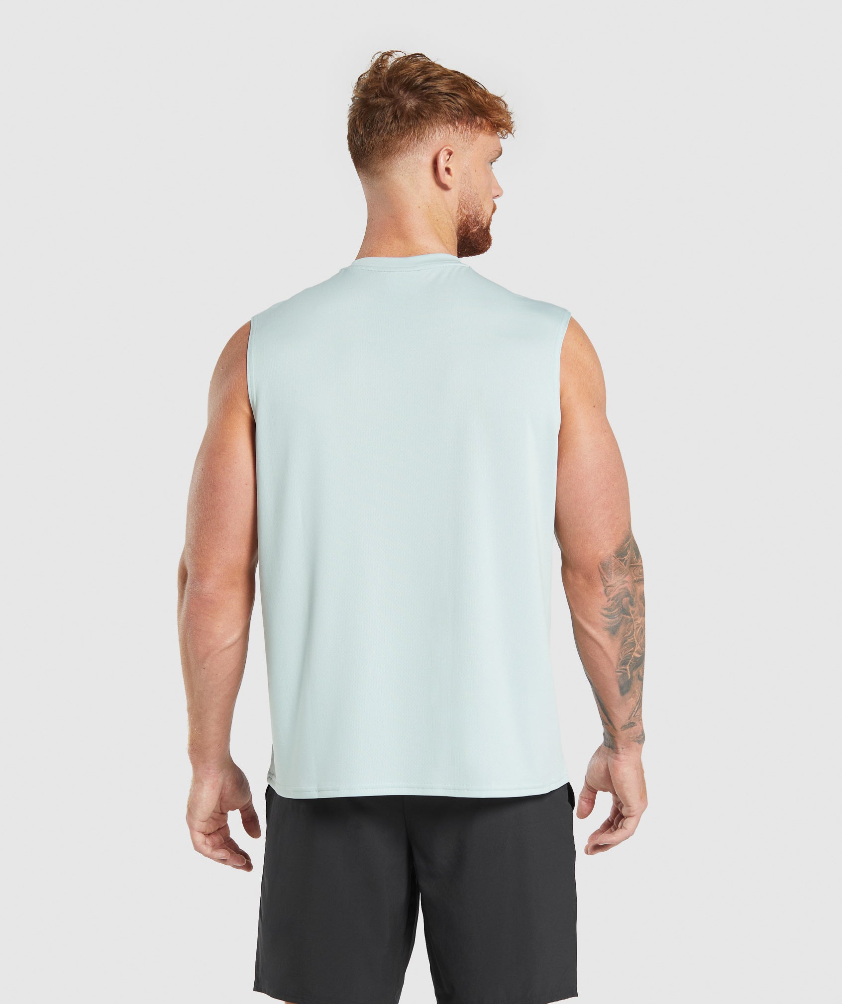 Gymshark Arrival Oversized Tank - Cool Blue
