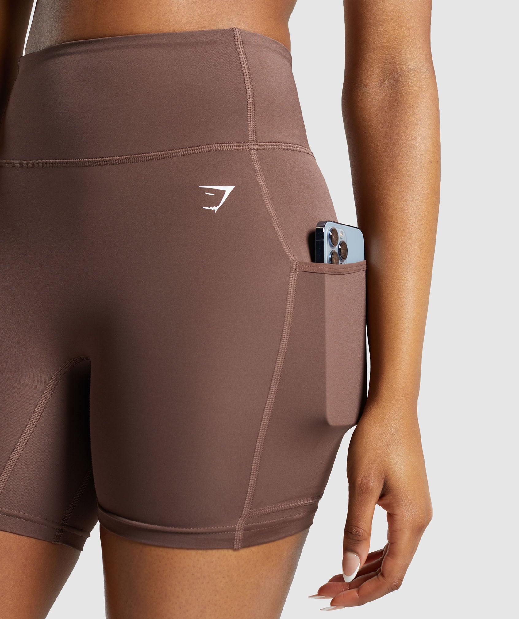 Gymshark Pocket Shorts - Soft Brown