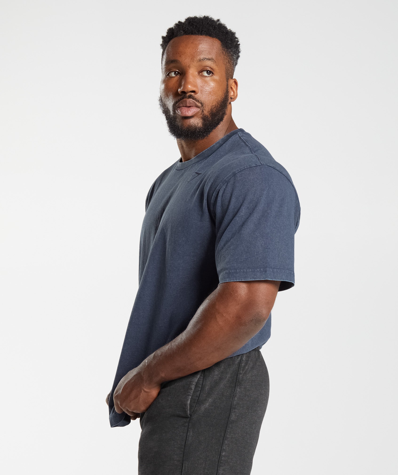 Gymshark Power Washed T-Shirt - Evening Blue