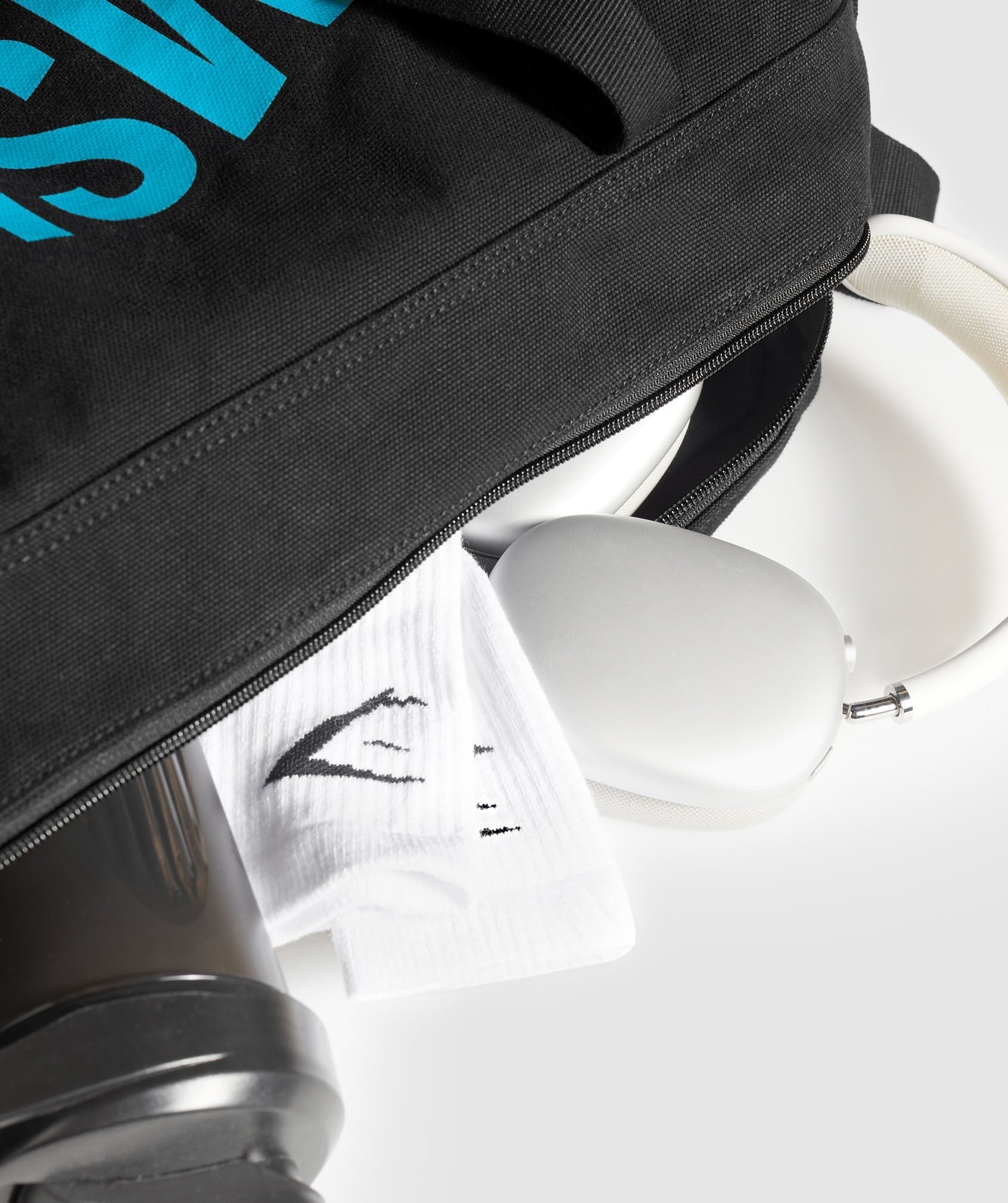 Gymshark Power Holdall - Black/Brand Blue