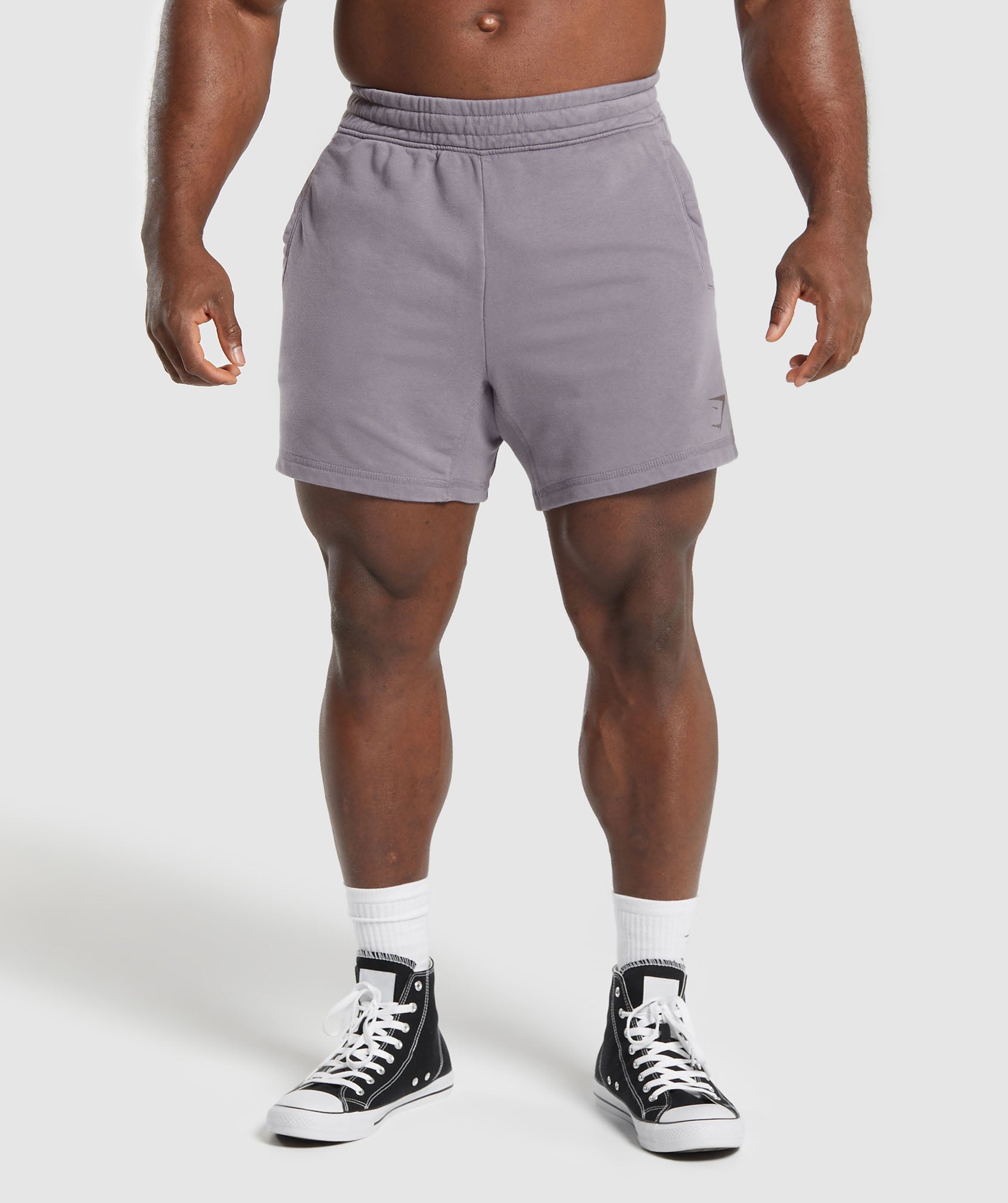 Gymshark Power Washed 5" Shorts - Fog Purple