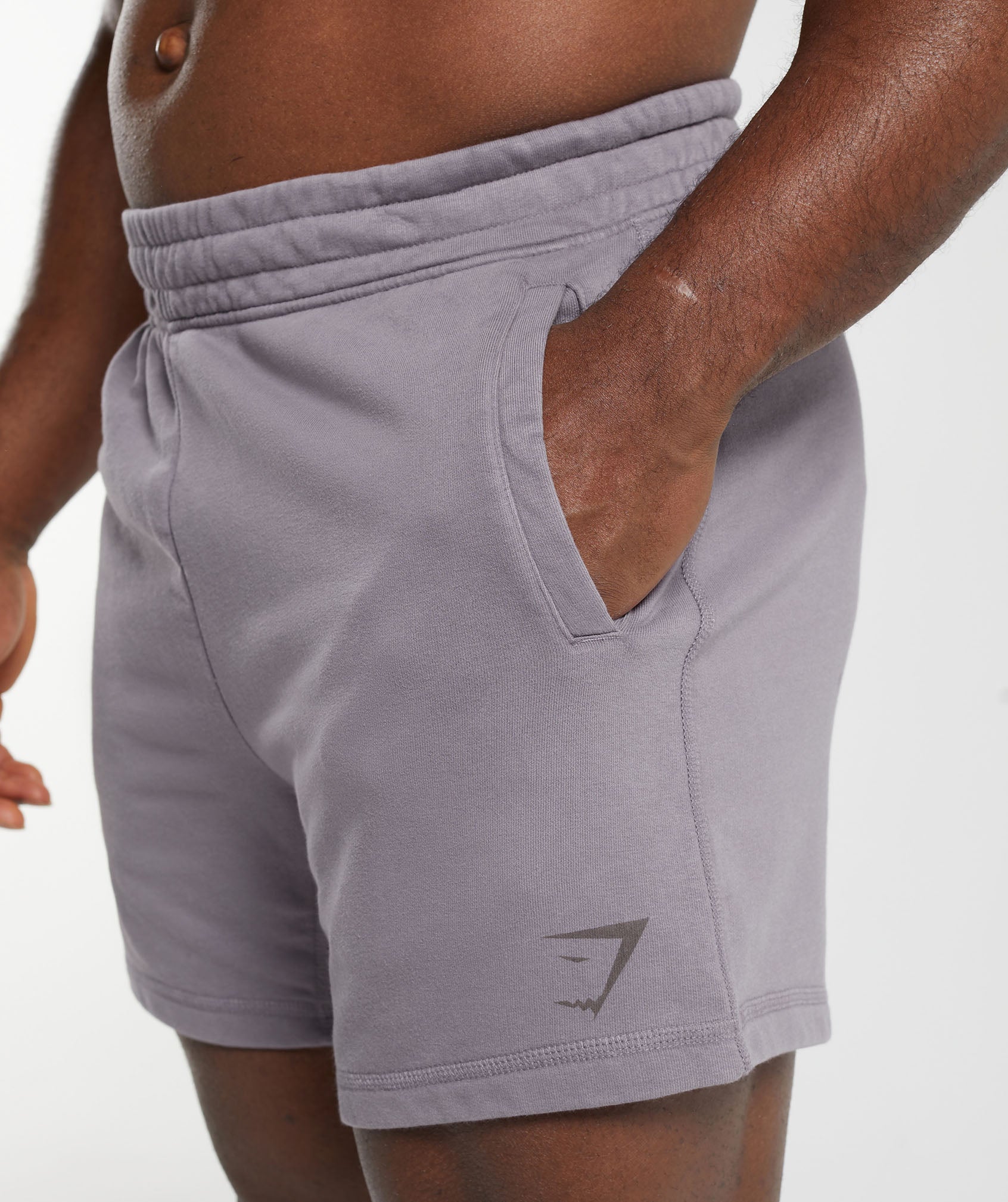 Gymshark Power Washed 5" Shorts - Fog Purple