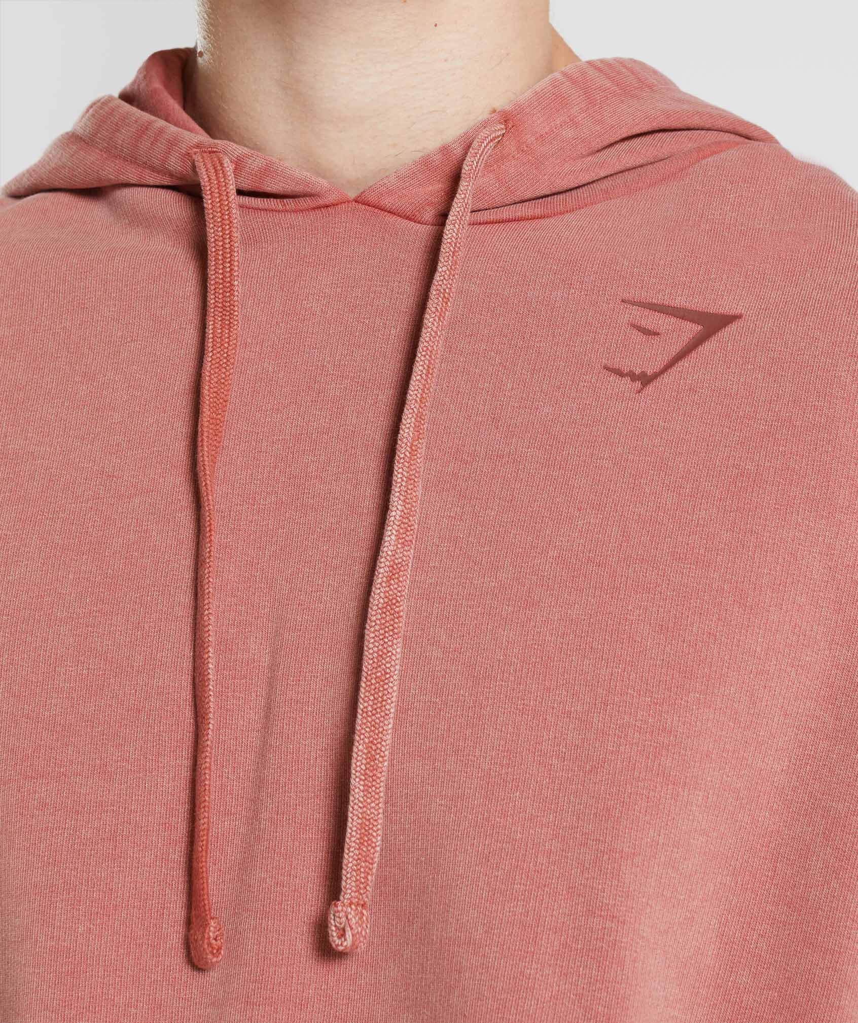 Gymshark Power Washed Hoodie - Rose Brown