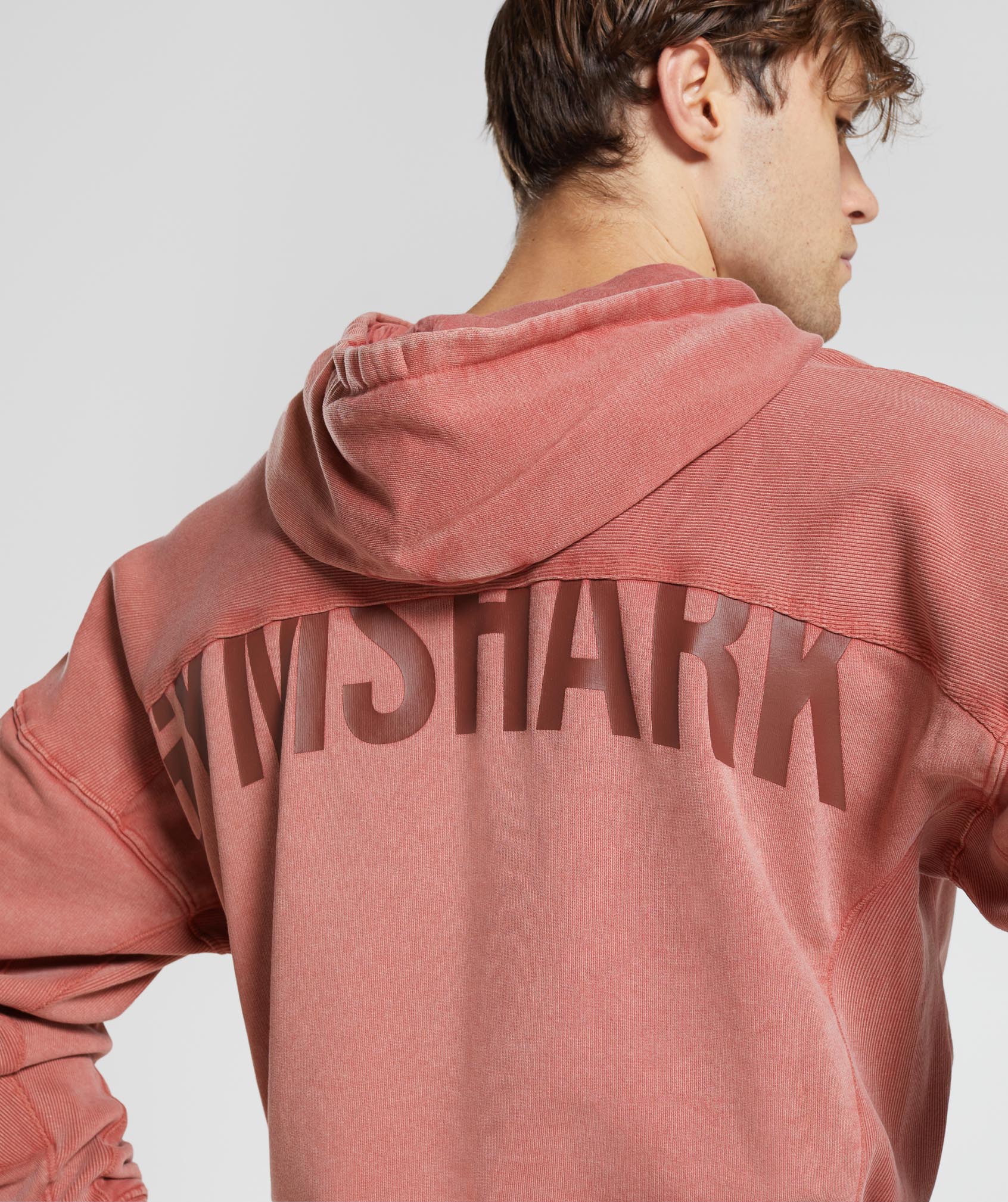 Gymshark Power Washed Hoodie - Rose Brown