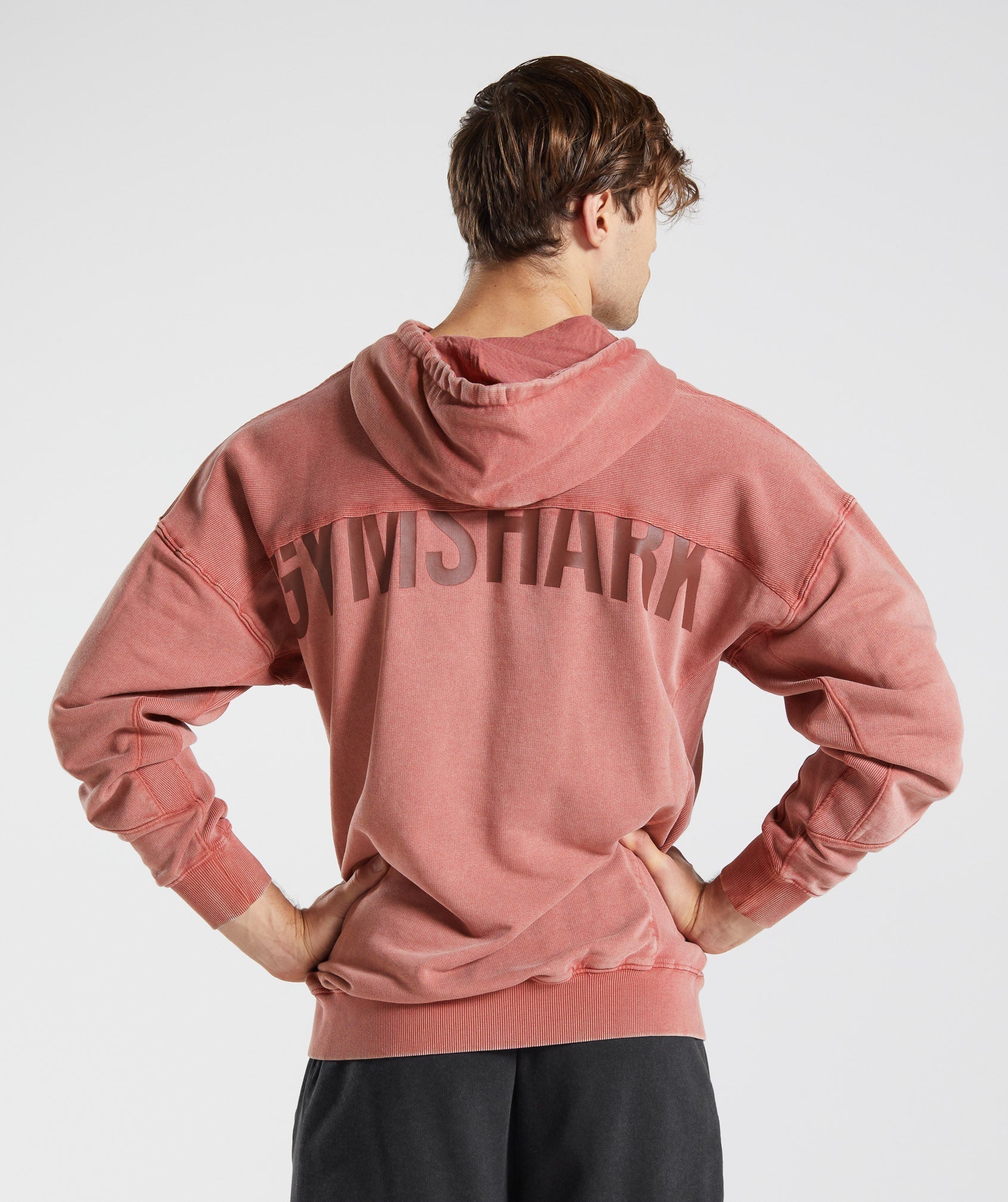 Gymshark Power Washed Hoodie - Rose Brown
