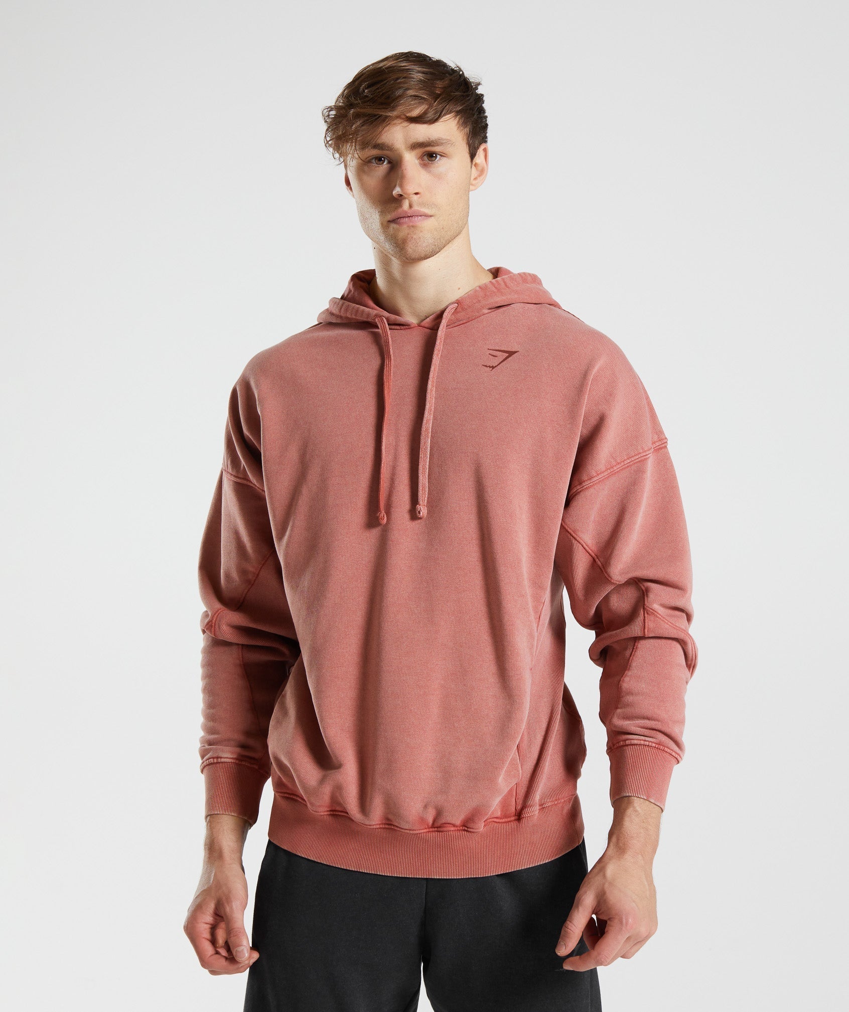 Gymshark Power Washed Hoodie - Rose Brown