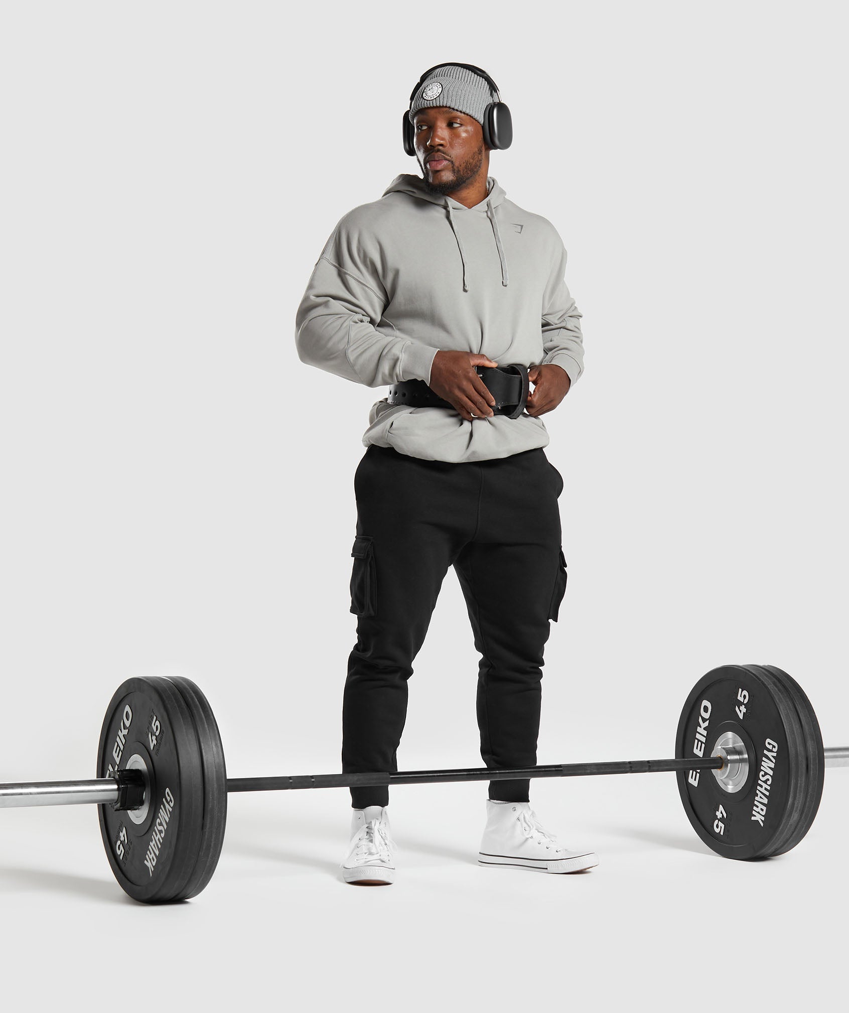 Gymshark Power Washed Hoodie - Smokey Grey
