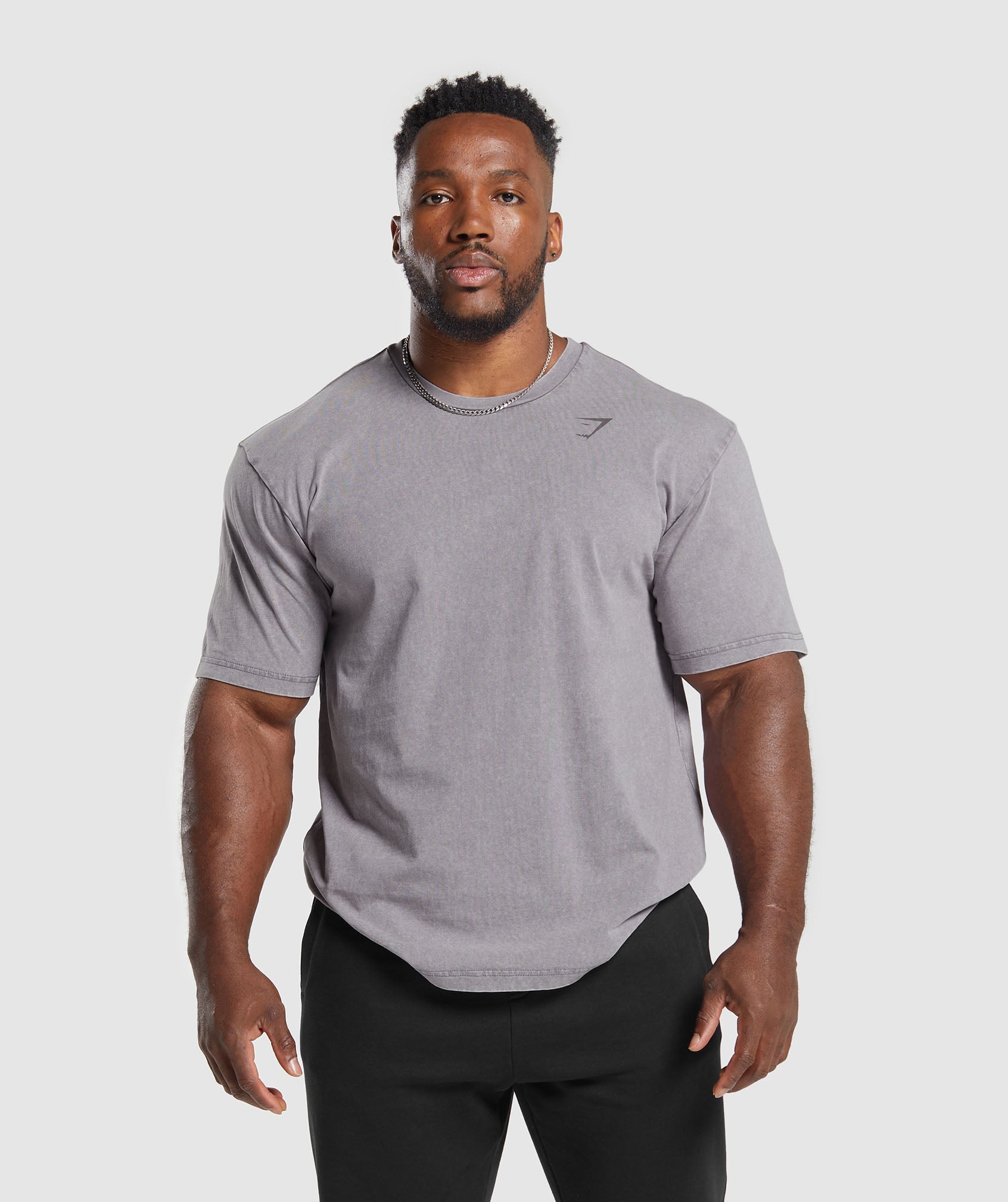 Gymshark Power Washed T-Shirt - Fog Purple