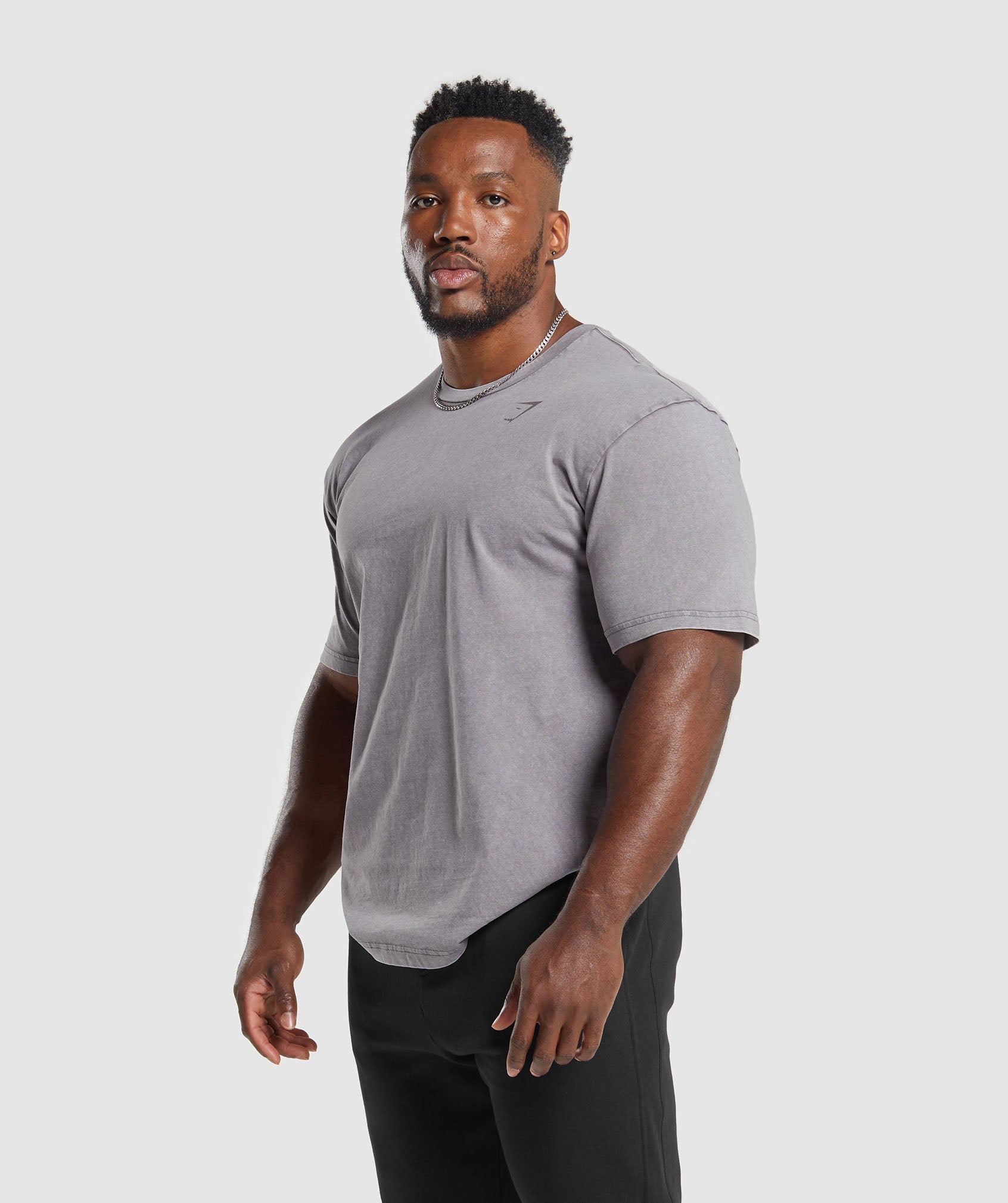 Gymshark Power Washed T-Shirt - Fog Purple