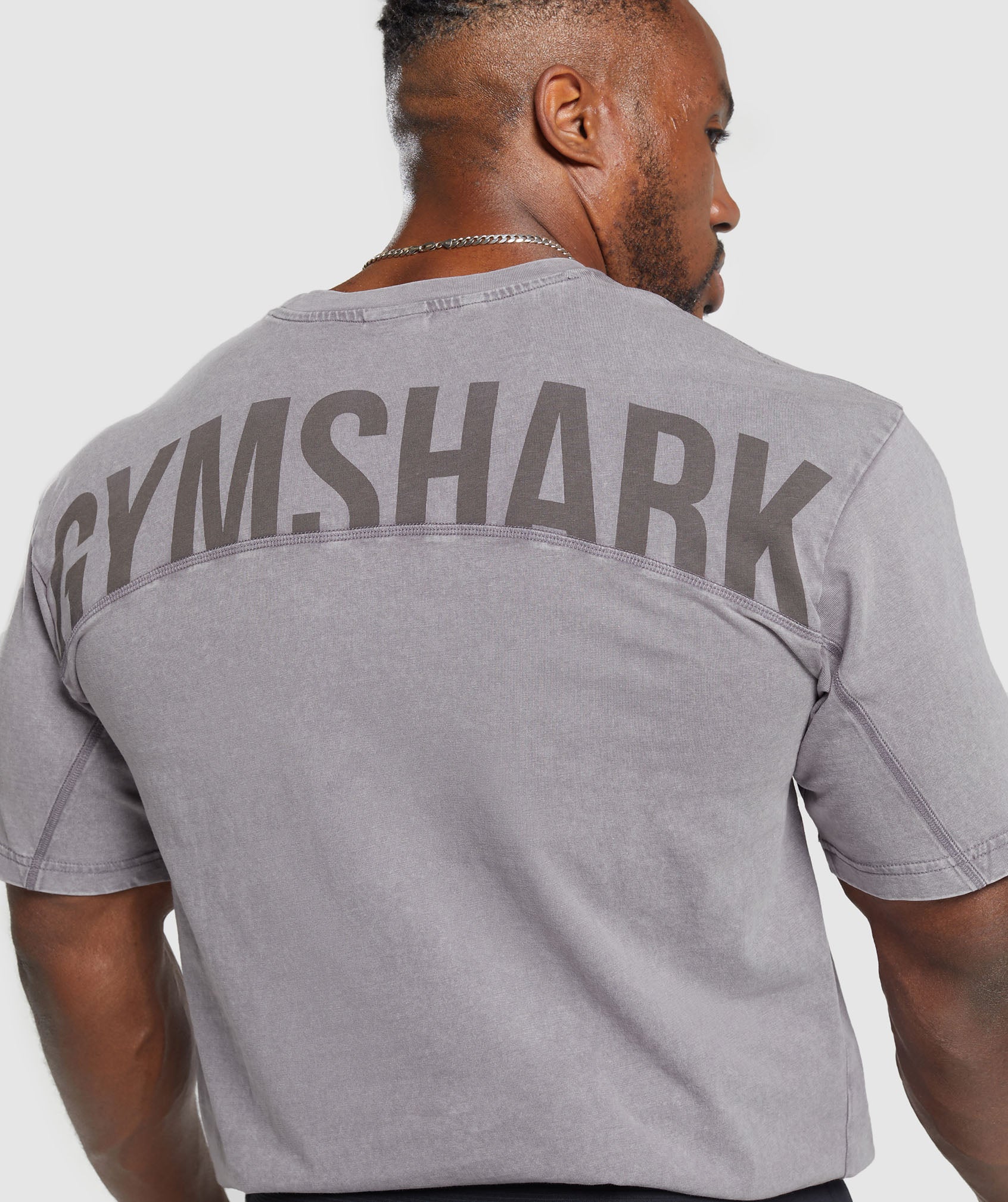 Gymshark Power Washed T-Shirt - Fog Purple