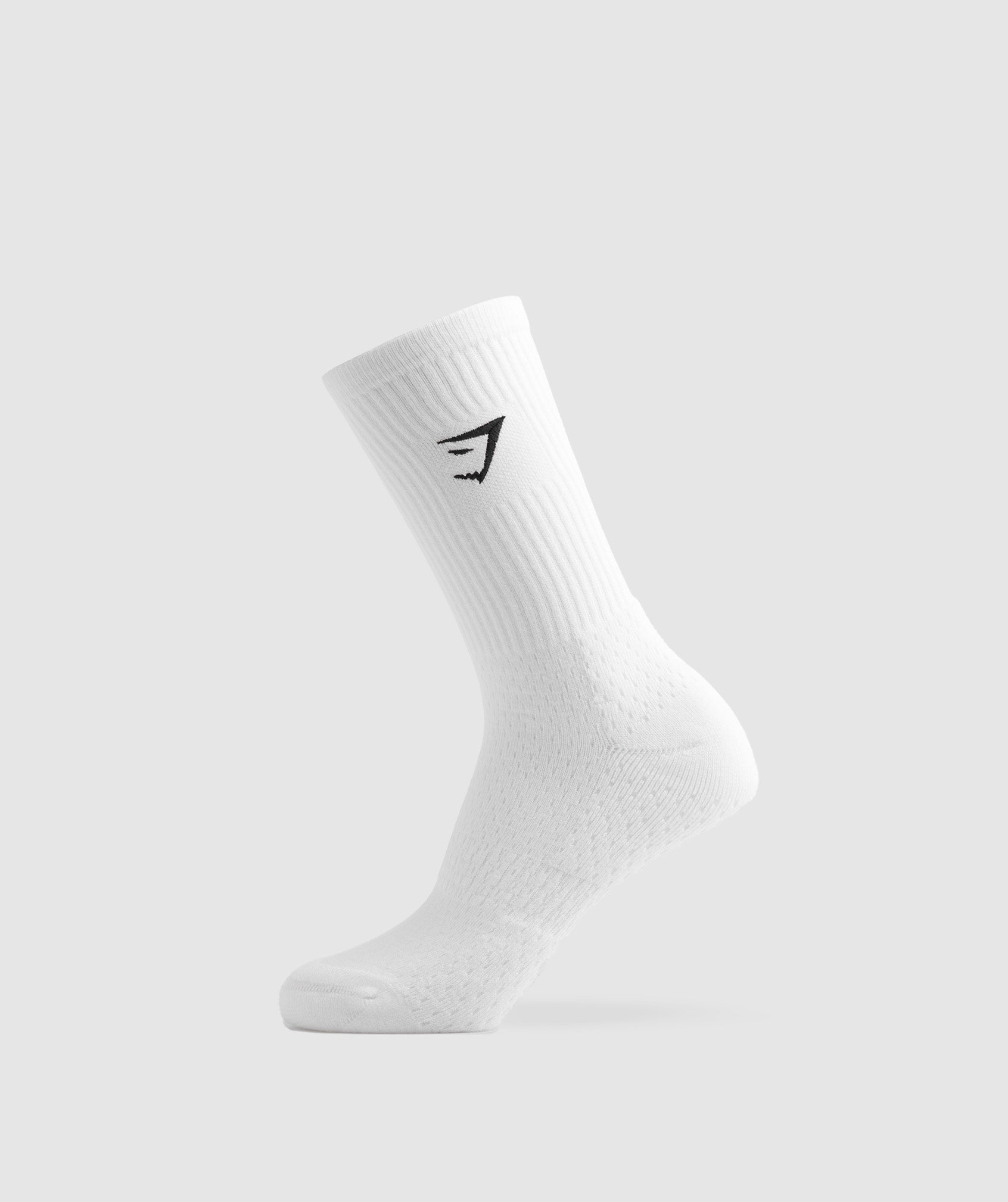 Gymshark Premium Sharkhead Crew Single - White