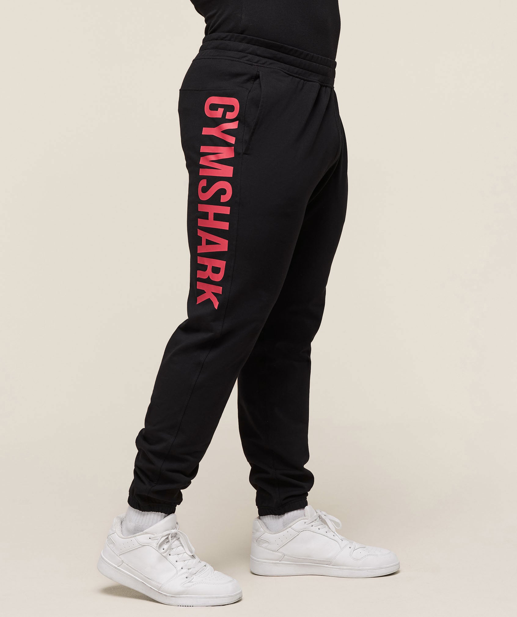Gymshark Prime Joggers - Black/Vivid Red