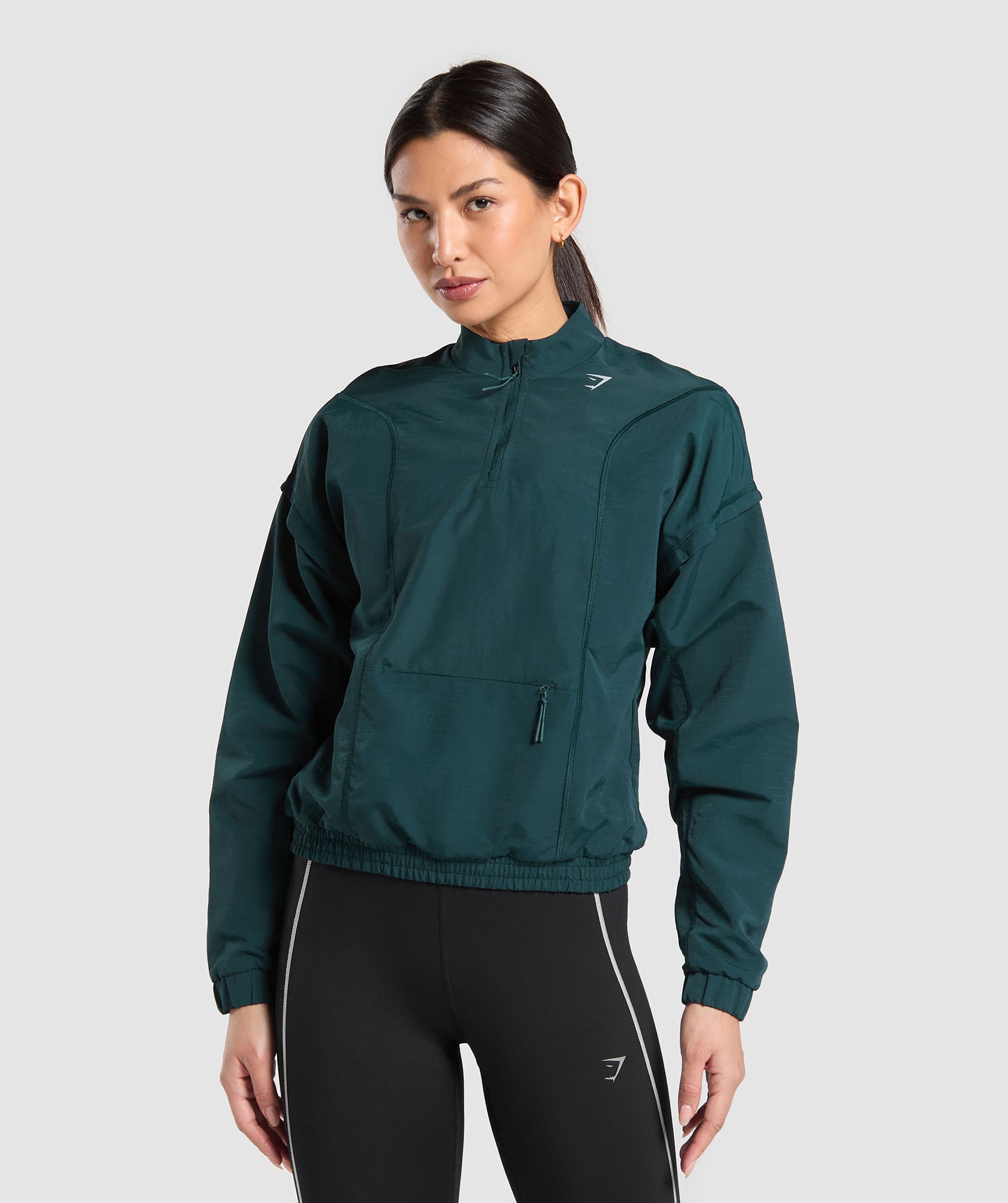 Gymshark Running 1/4 Zip Track Top - Strong Teal