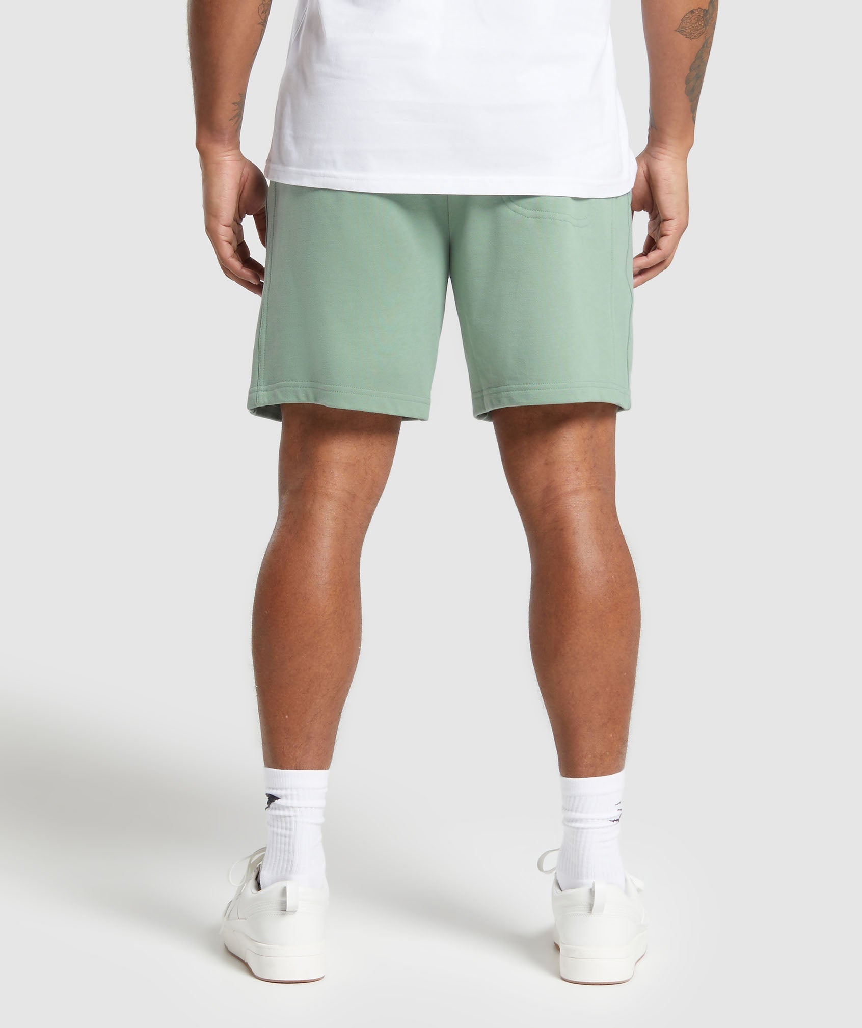 Gymshark Rest Day Essentials 7" Shorts - Dollar Green