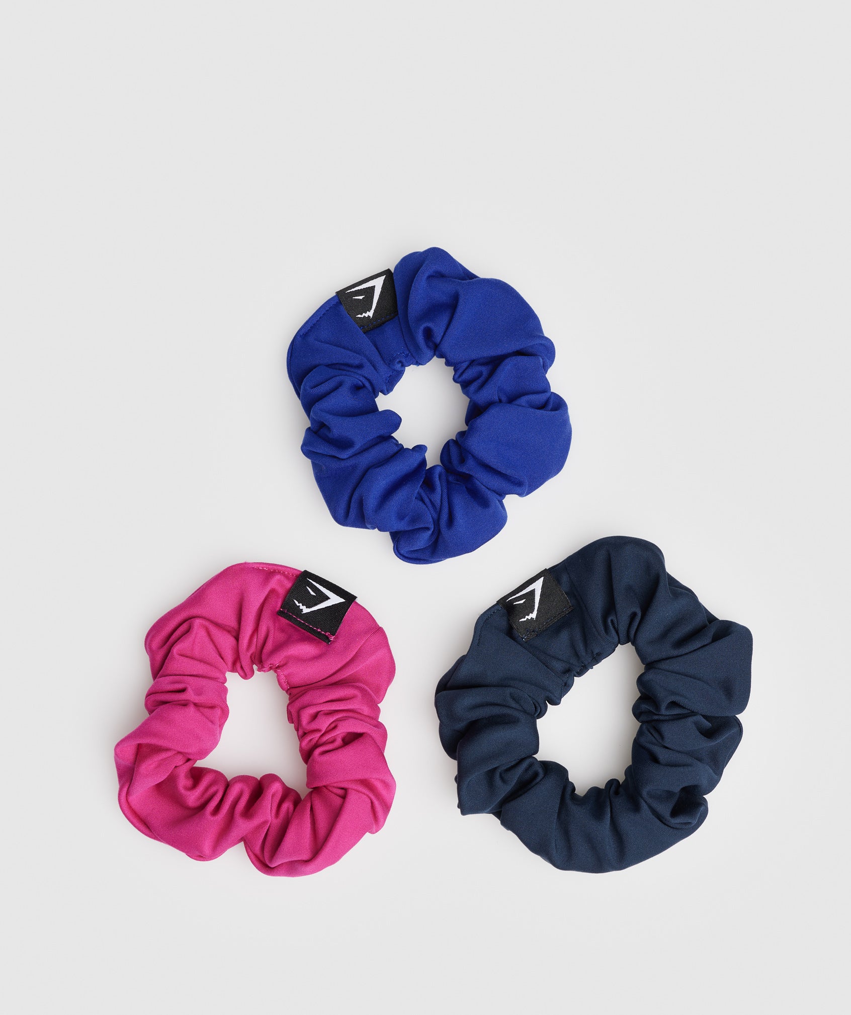 Gymshark Scrunchies 3pk - Navy/Bold Magenta/Cobalt Blue