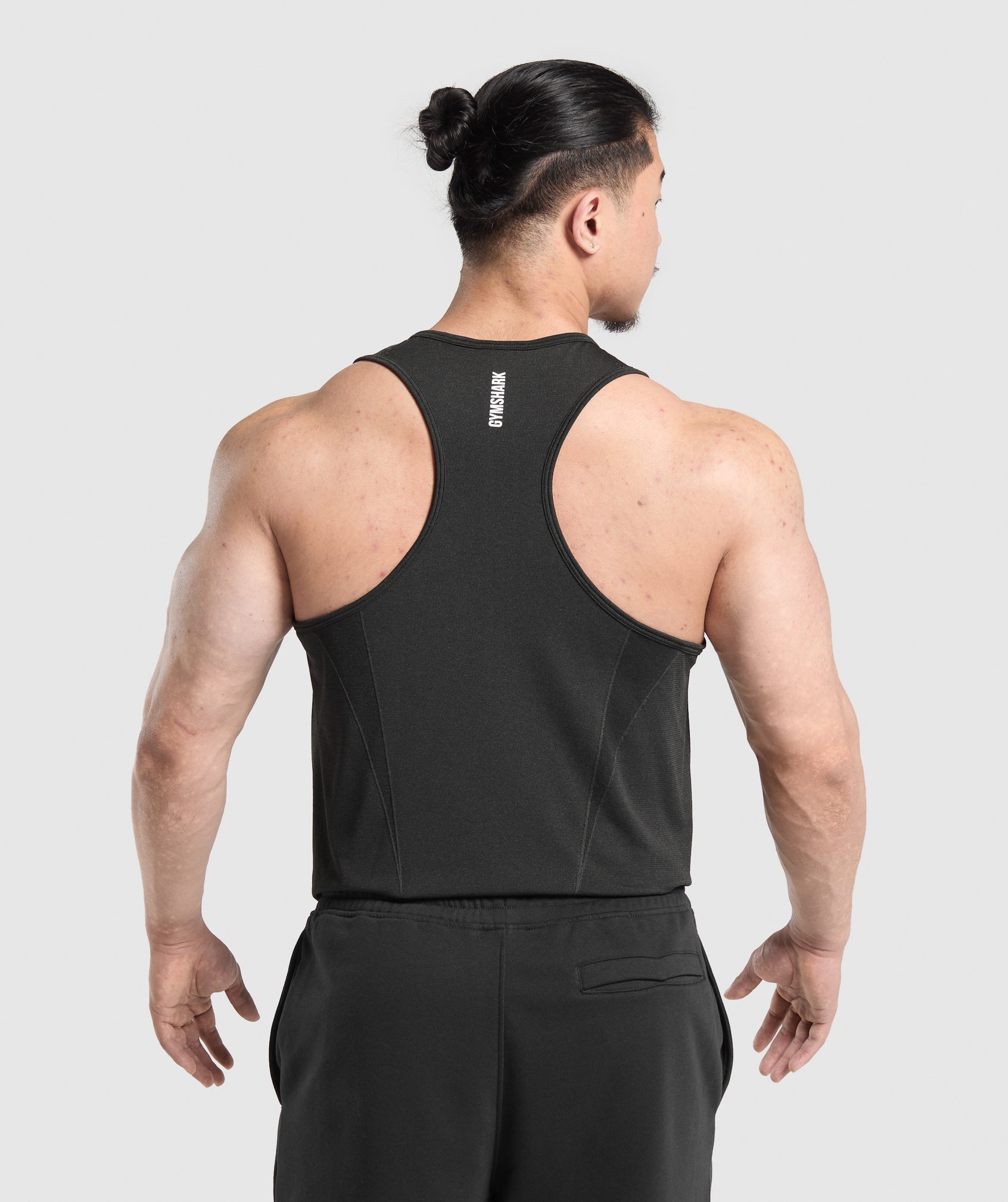 Gymshark Shadow Seamless Stringer - Black