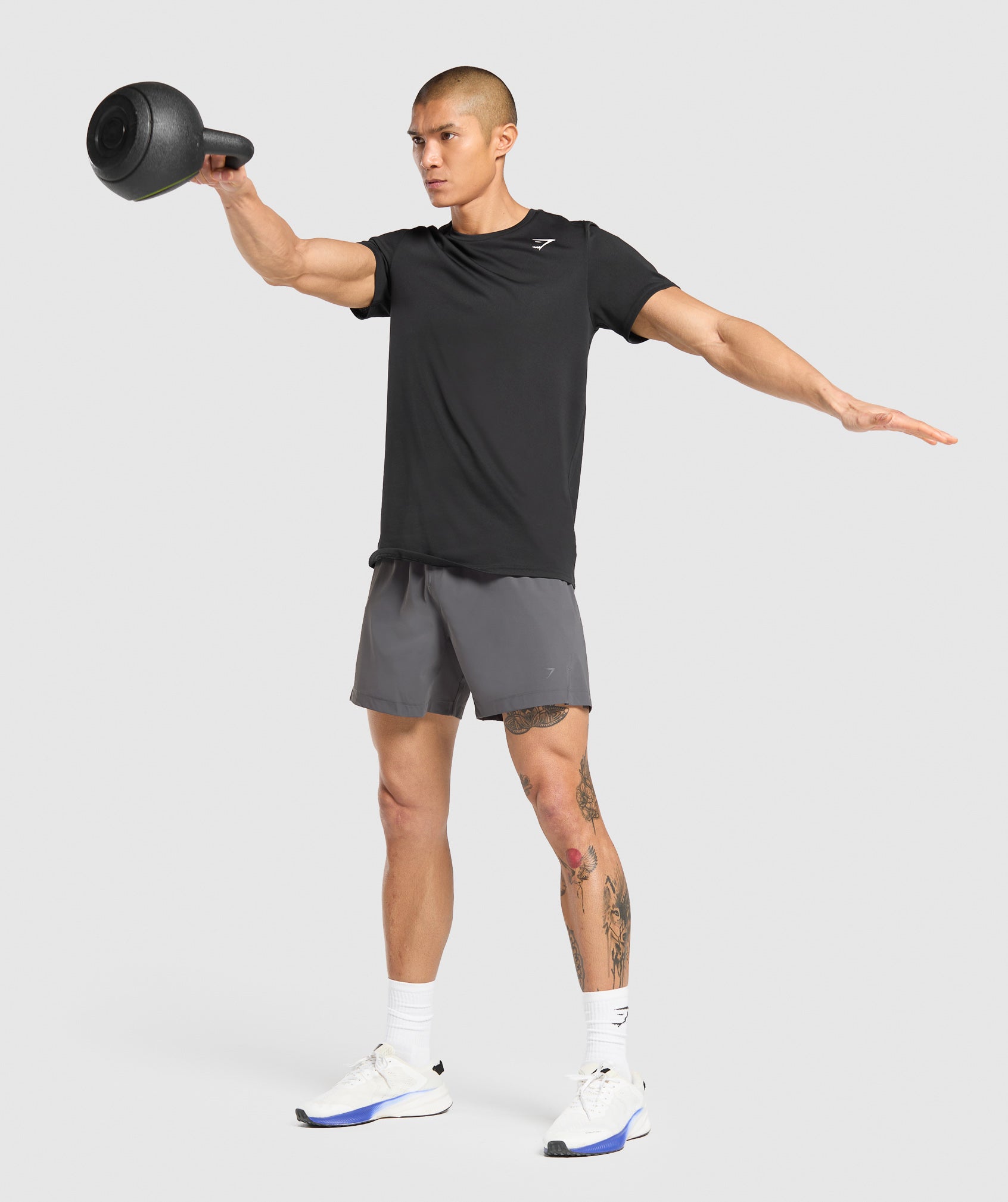 Gymshark Hybrid 6" Shorts - Graphite Grey