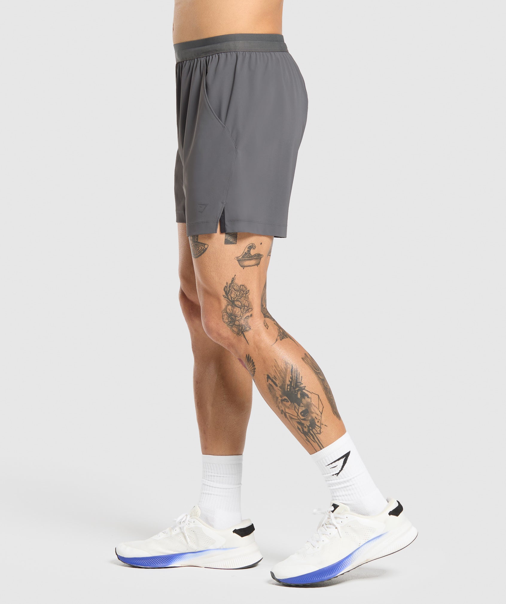 Gymshark Hybrid 6" Shorts - Graphite Grey