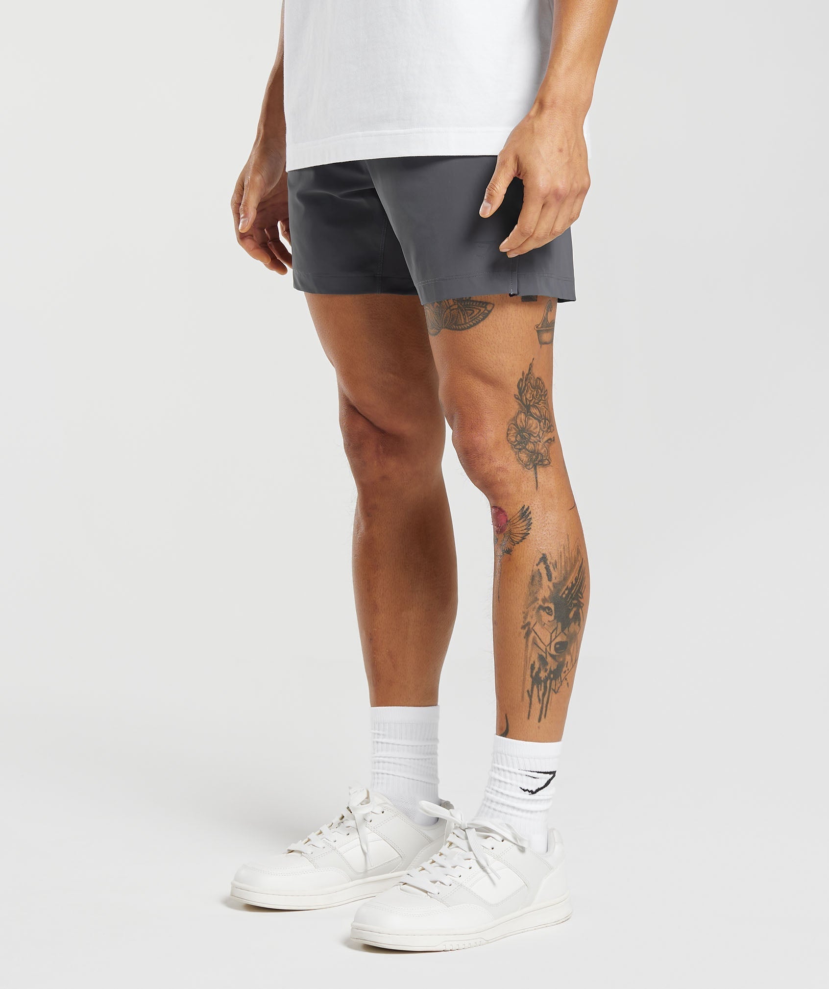 Gymshark Hybrid 6" Shorts - Onyx Grey