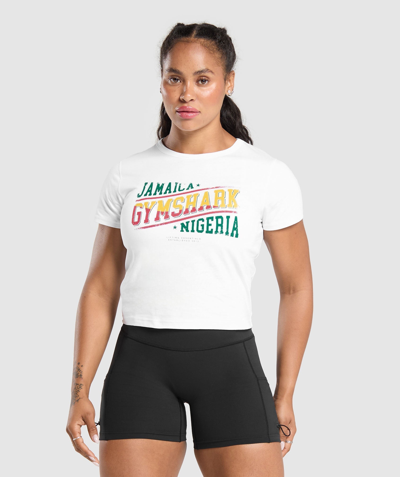 Indiyah and Dami x Graphic Baby Tee - White