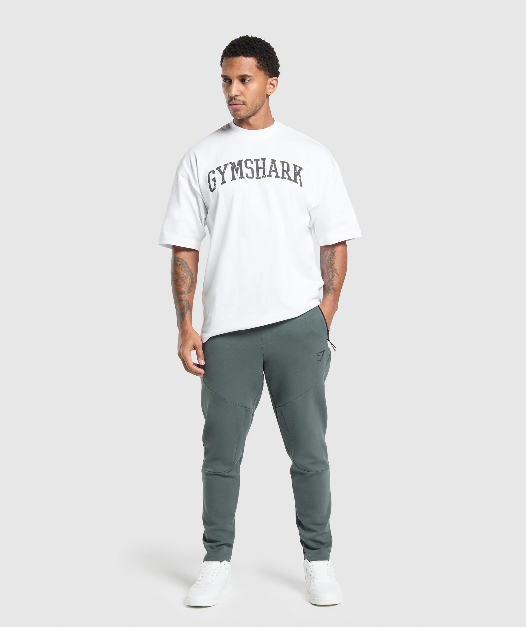 Gymshark Interlock Tech Joggers - Slate Teal