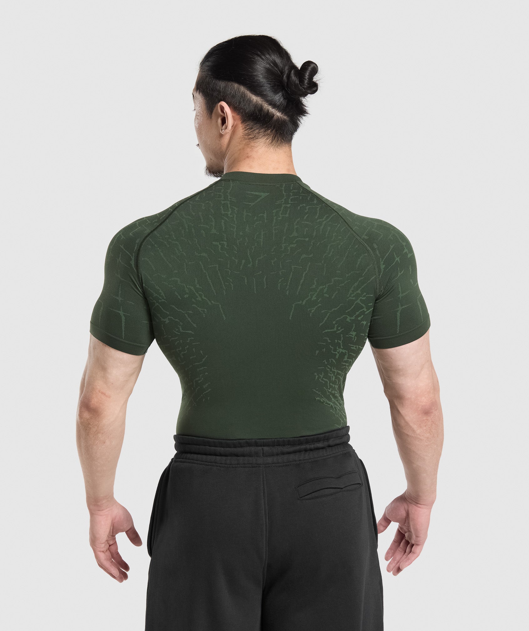 Gymshark Tectonic Seamless T Shirt - Trail Green/Classic Green